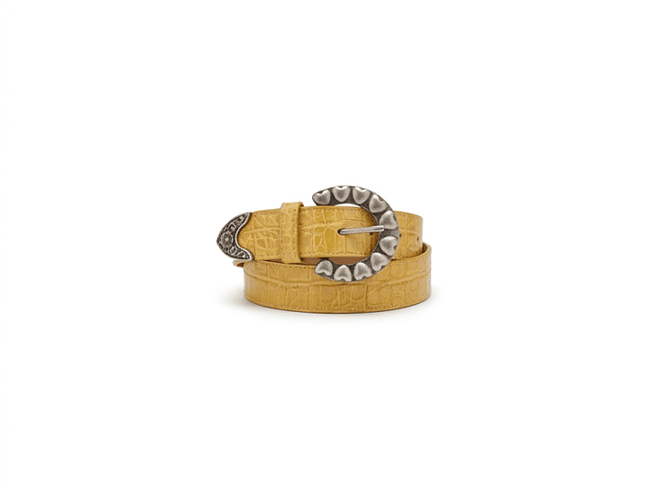 Cinturón Magnolia hebilla corazón 3