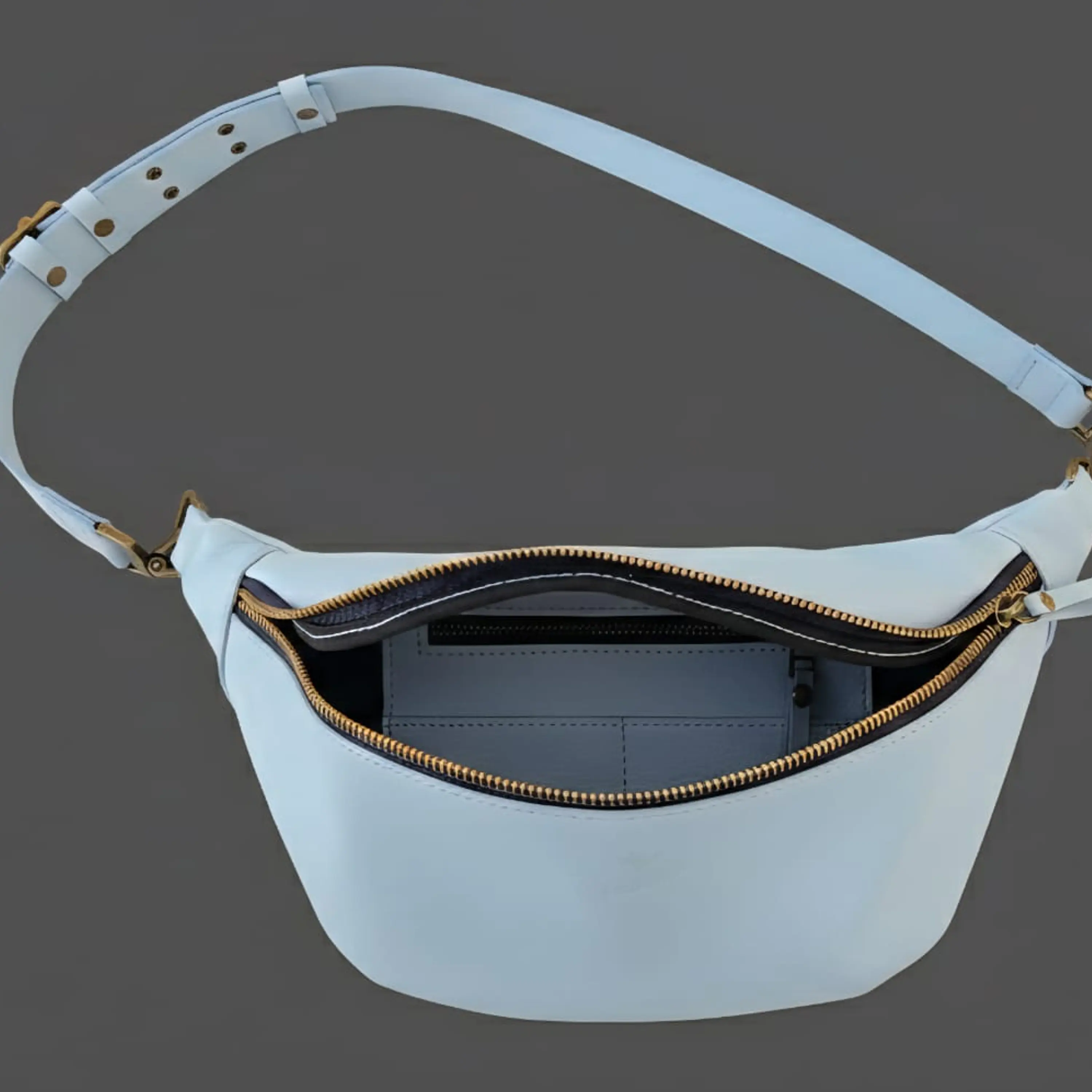 Cartera Riñonera Picaflor - Cuero LWG - Hecho a mano 3