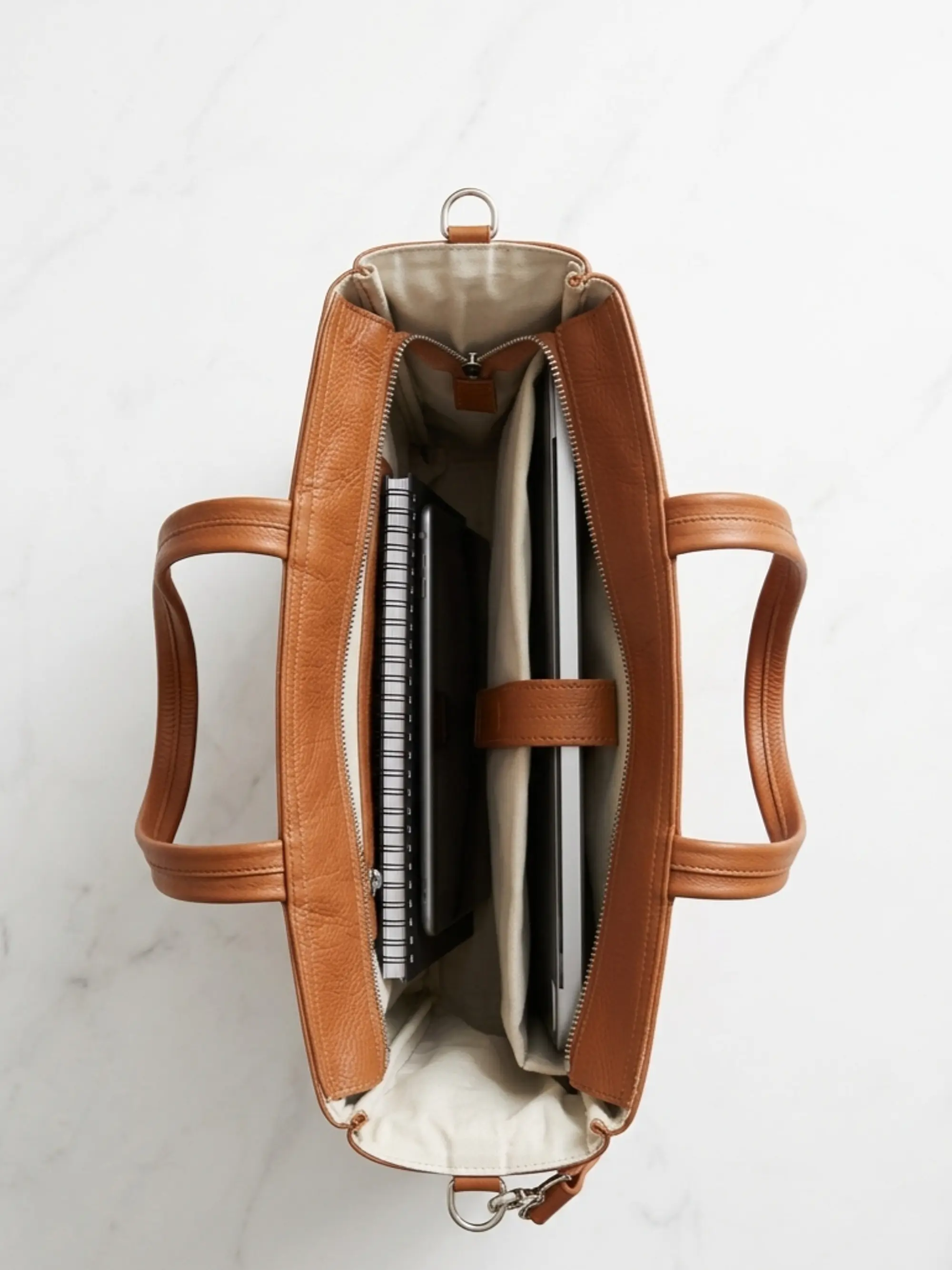 Cartera Atacama - Porta Notebook - Cuero LWG - Hecho a mano  3