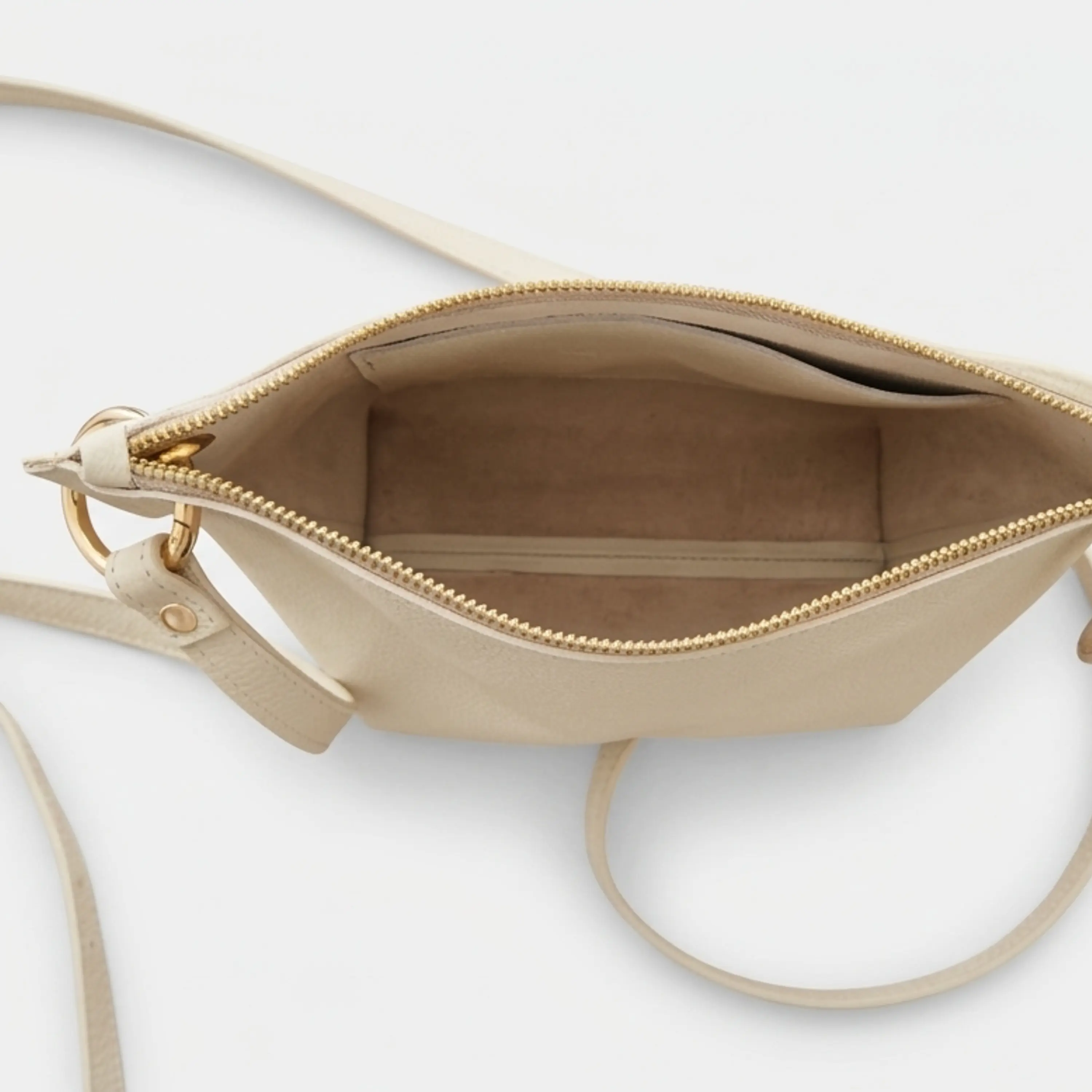 Cartera Isolda Marfil - Cuero LWG - Hecho a mano 4