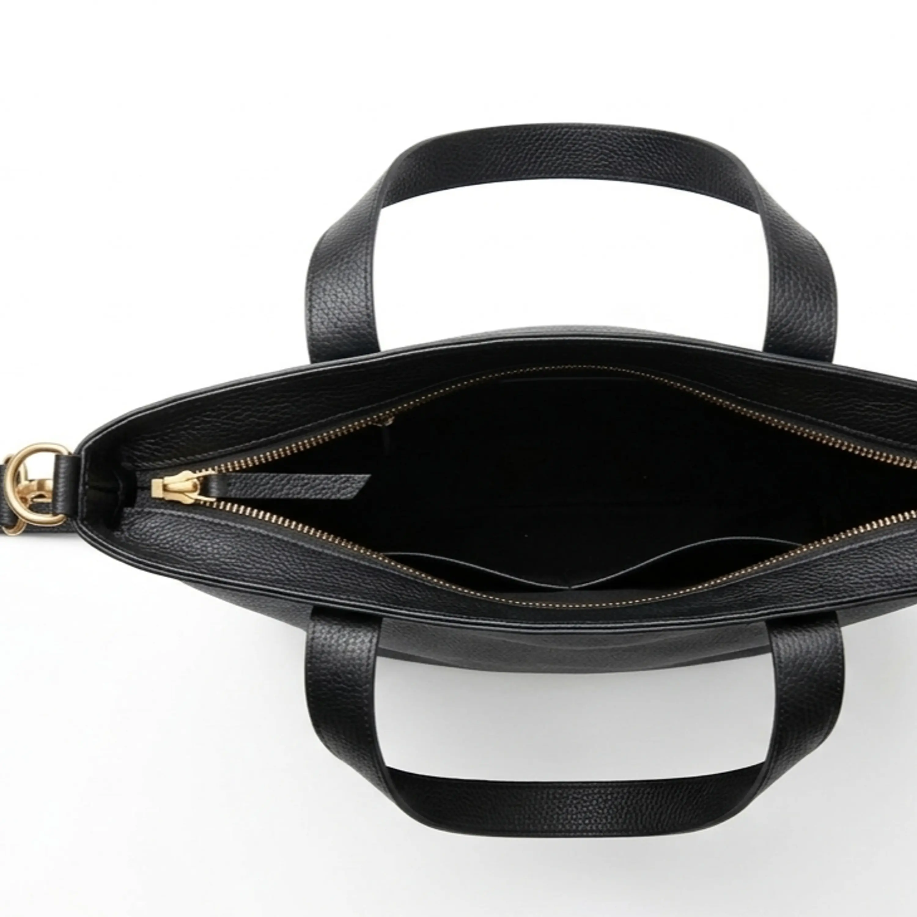 Tote Colibrí Negro - Cuero LWG - Hecho a mano 4