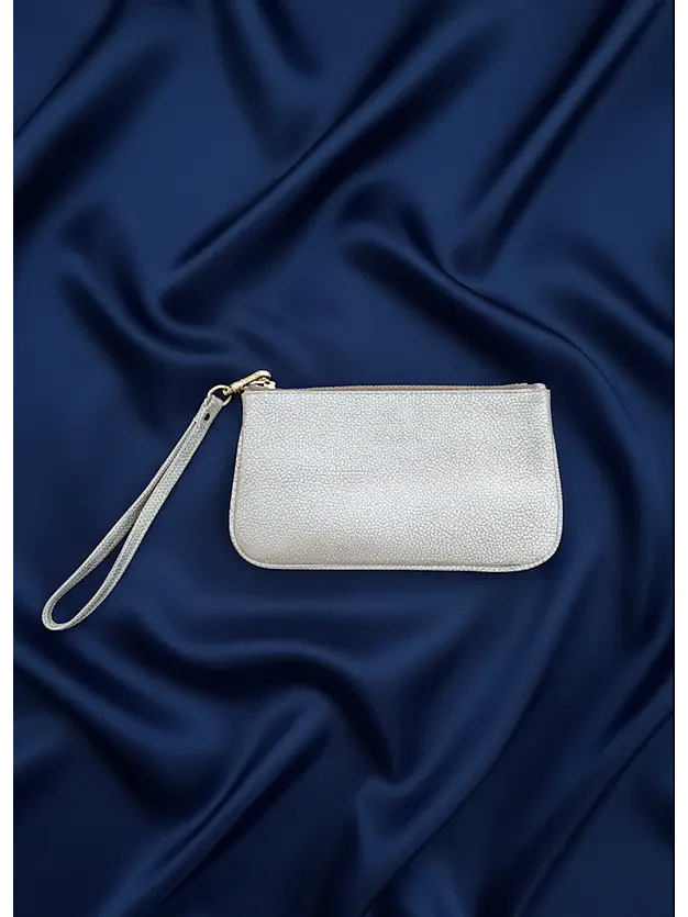 Clutch, cartera de mano de cuero Isolda - Cuero 7