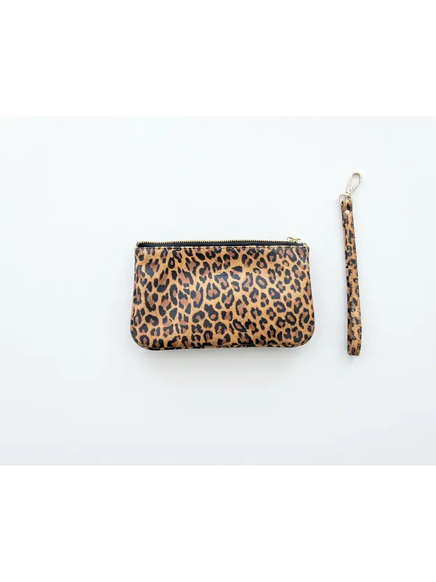 Clutch, cartera de mano de cuero Isolda - Cuero 2