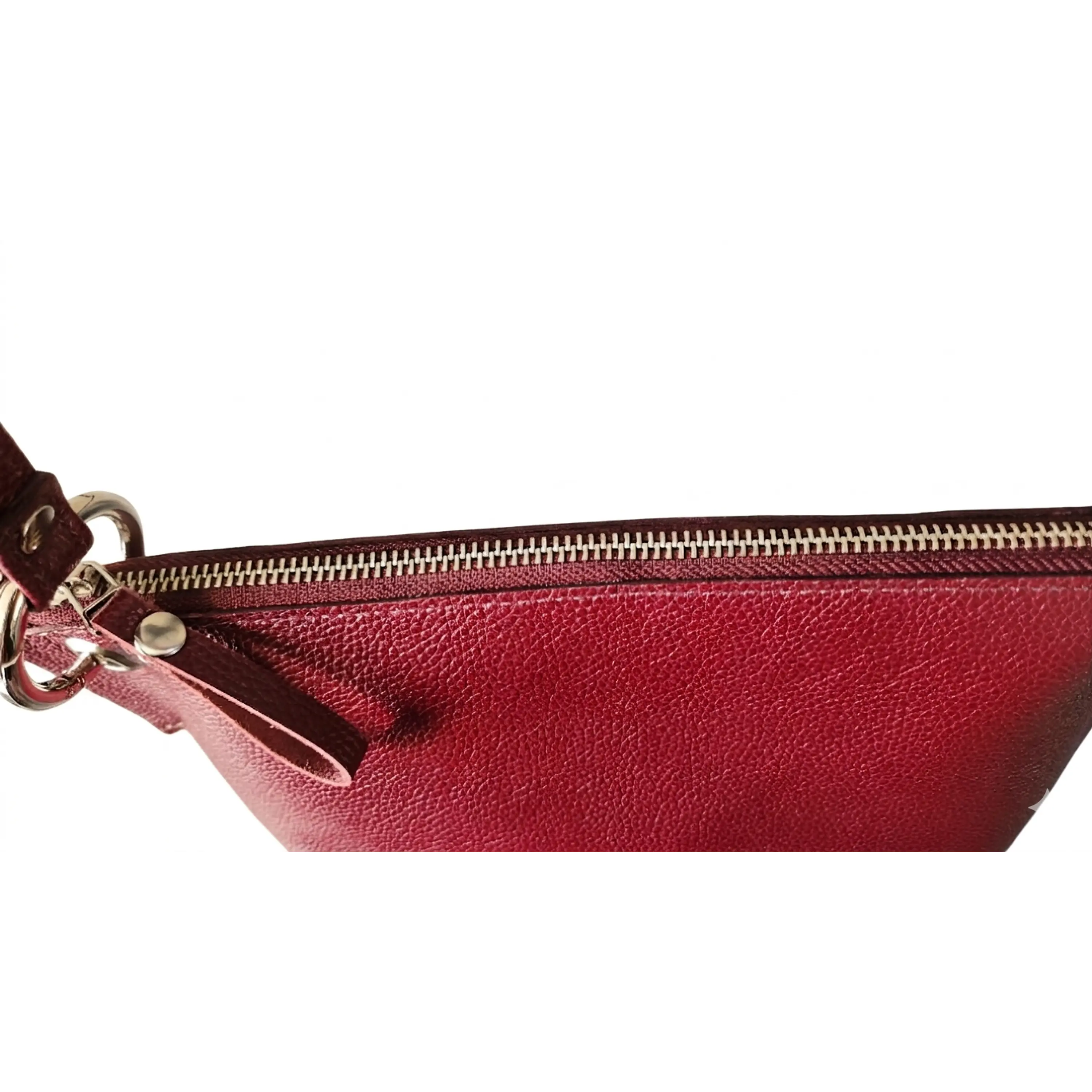 Cartera Colibrí Burdeo - Cuero LWG - Hecho a mano 5