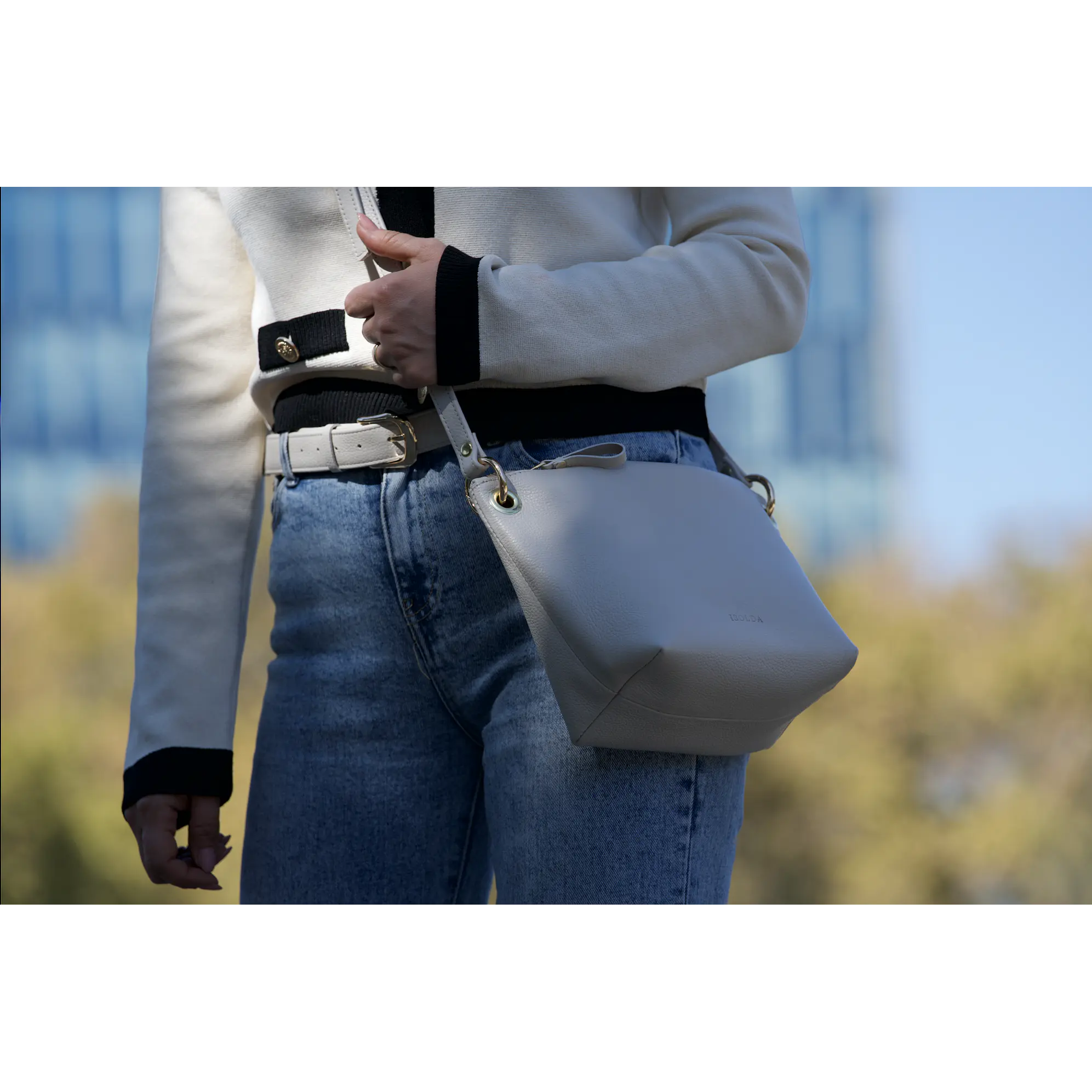Cartera Colibrí Marfil - Cuero LWG - Hecho a mano 6