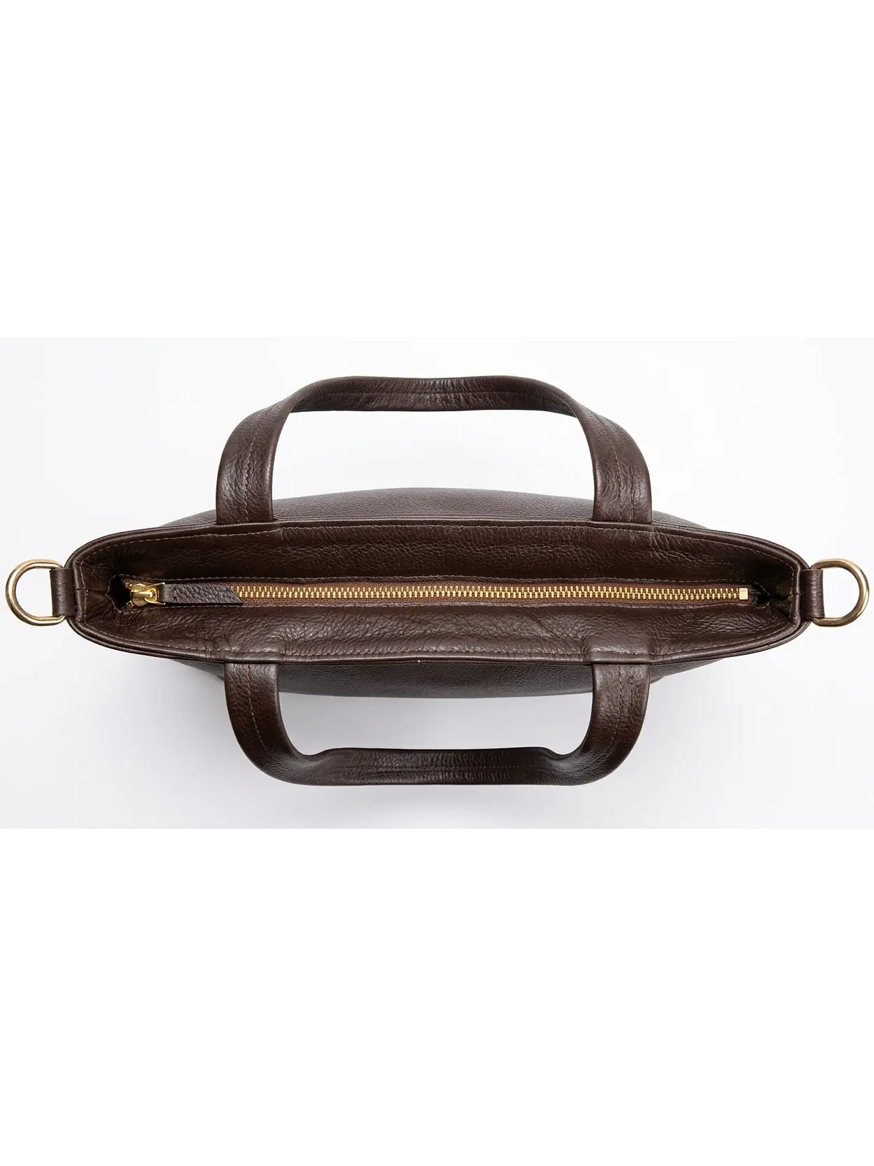 Tote Colibrí Chocolate - Cuero LWG - Hecho a mano  3