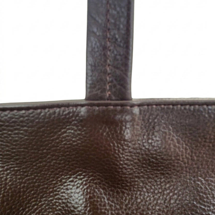 Tote Colibrí - Color Chocolate - Cuero LWG - Hecho a mano  5