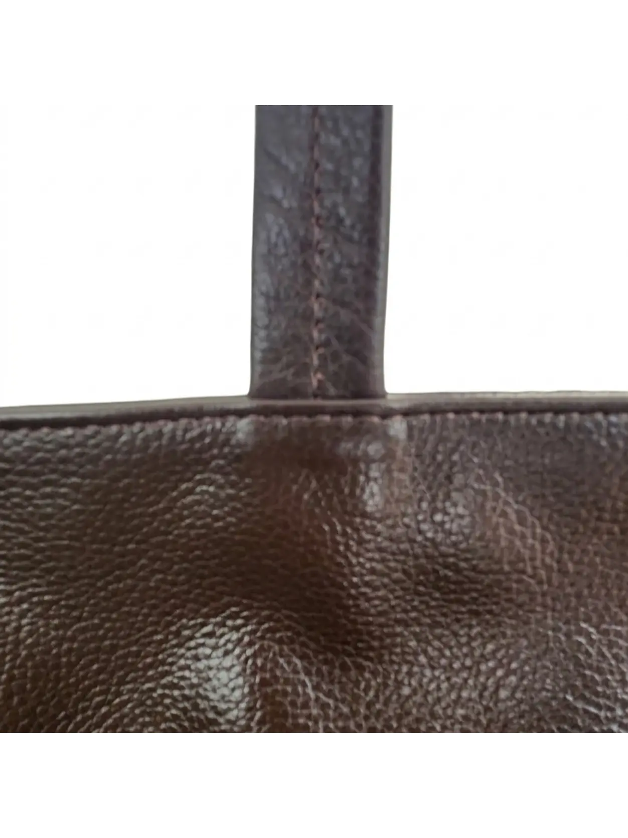 Tote Colibrí Chocolate - Cuero LWG - Hecho a mano  4