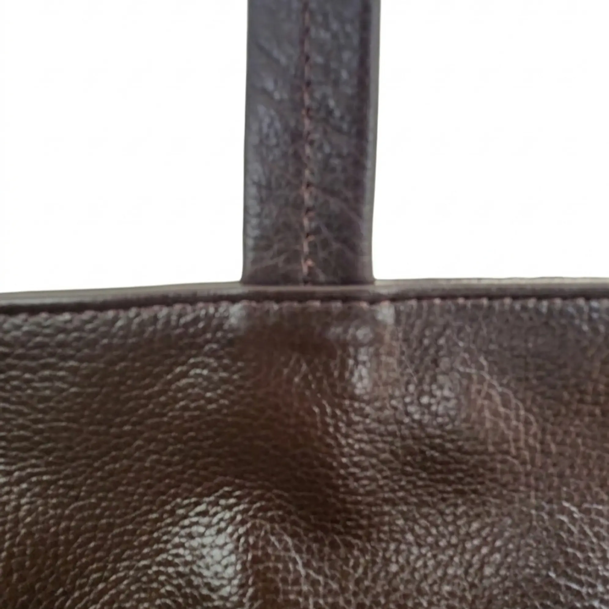 Tote Colibrí Chocolate - Cuero LWG - Hecho a mano  5