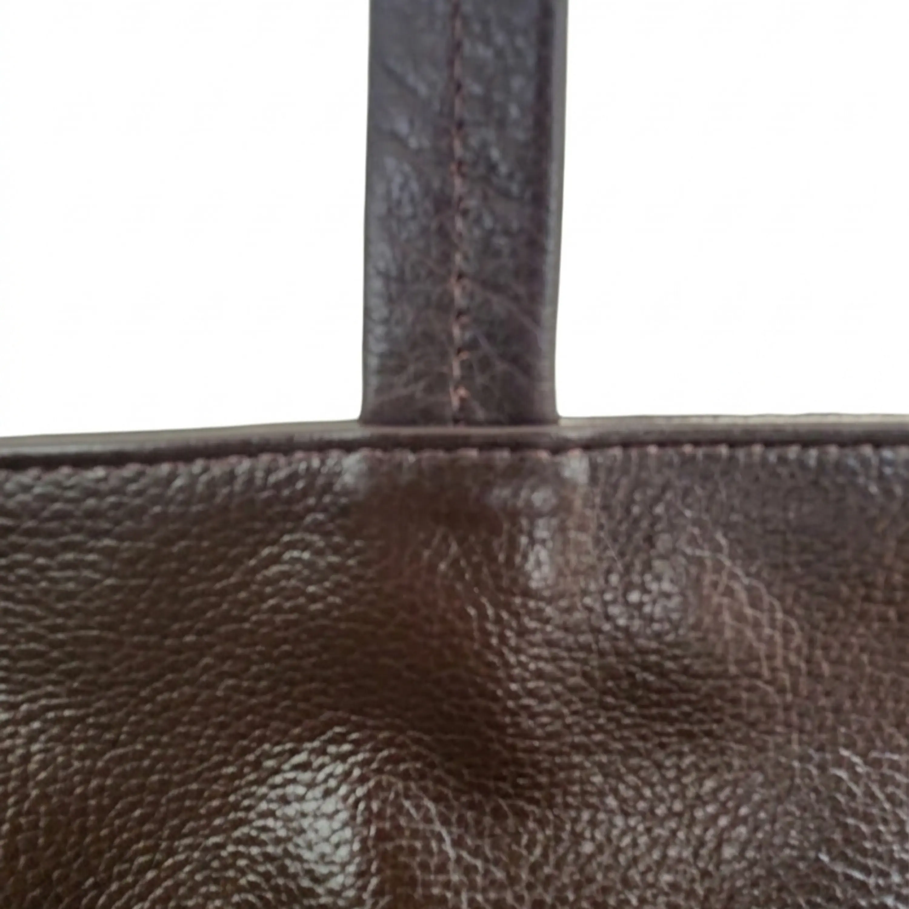 Tote Colibrí Chocolate - Cuero LWG - Hecho a mano  5