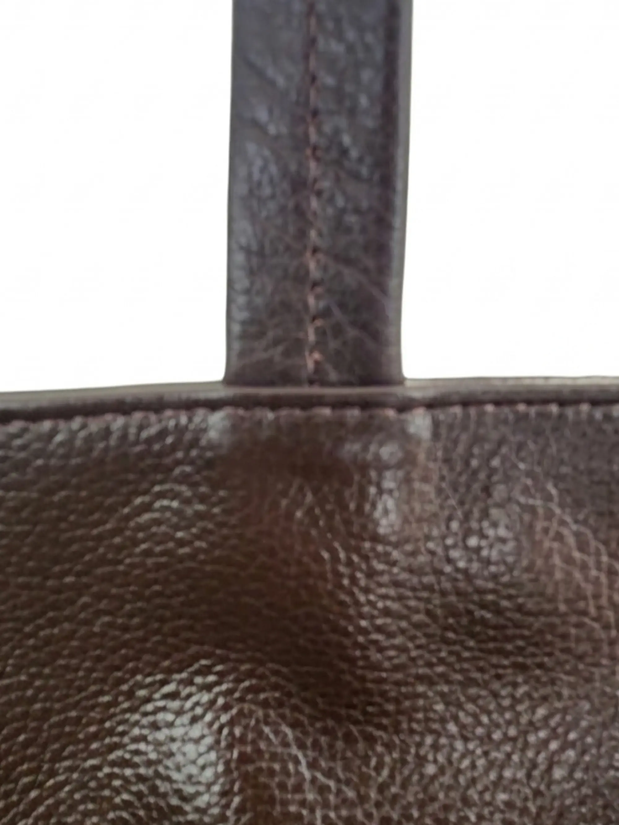 Tote Colibrí Chocolate - Cuero LWG - Hecho a mano  5