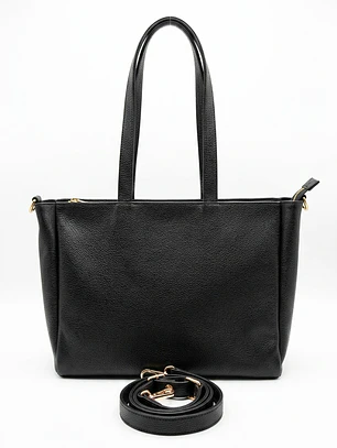 Cartera Atacama Negro - Porta Notebook - Cuero LWG - Hecho a mano