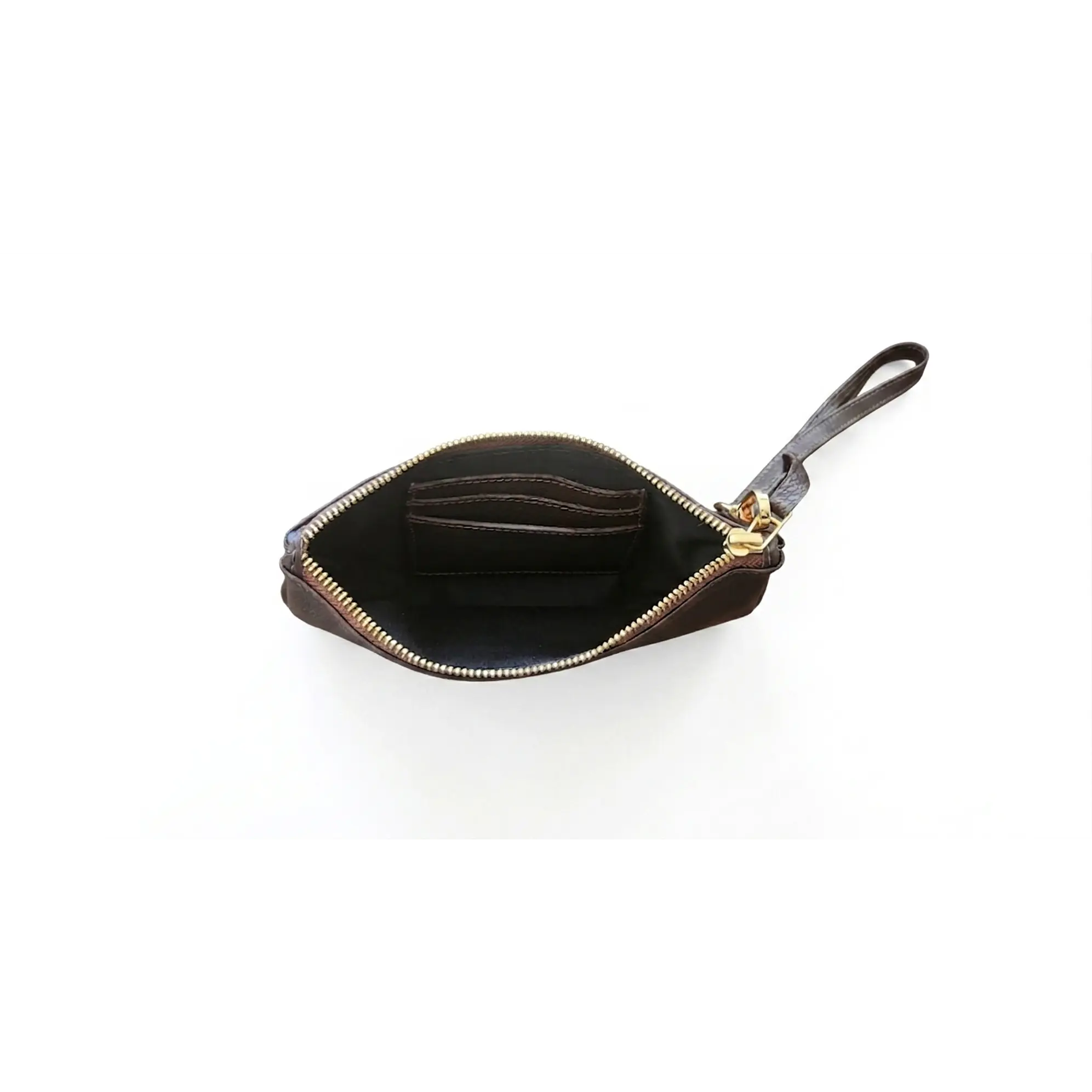 Cartera de mano Isolda Chocolate - Cuero LWG - Hecho a mano 2