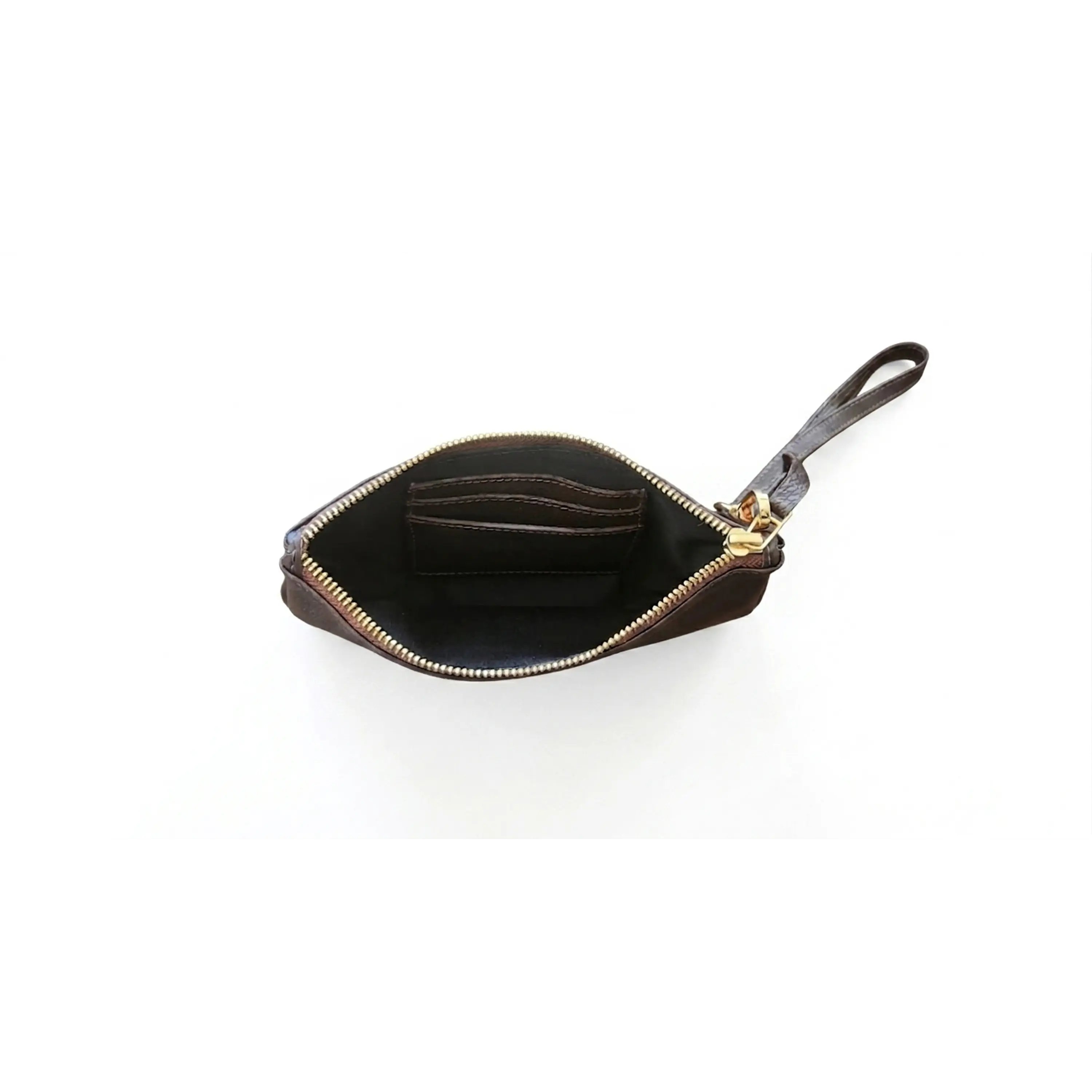 Cartera de mano Isolda Chocolate - Cuero LWG - Hecho a mano 2