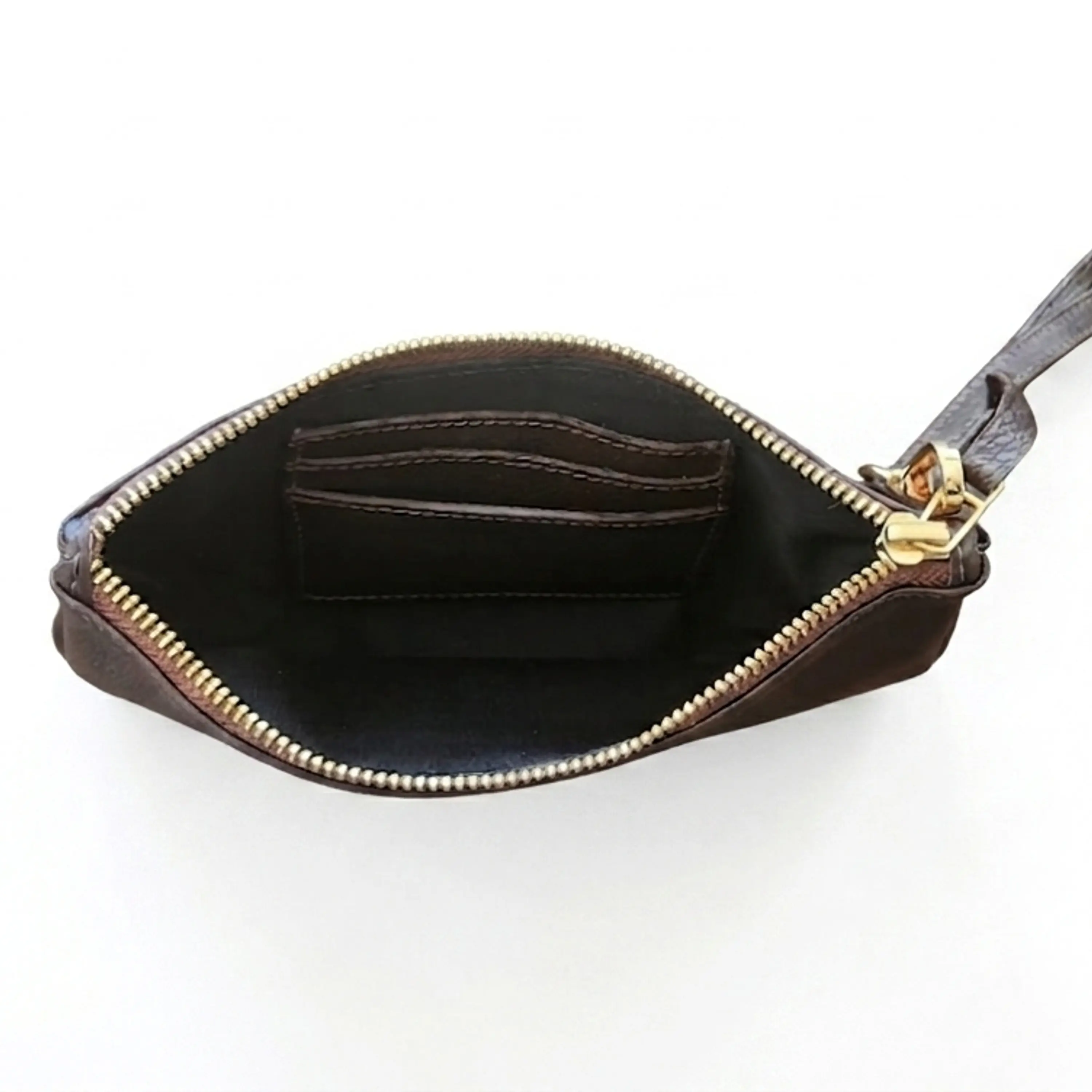 Cartera de mano Isolda Chocolate - Cuero LWG - Hecho a mano 2