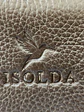 Clutch, cartera de mano Isolda Chocolate - Cuero LWG - Hecho a mano - Miniatura 5