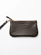 Clutch, cartera de mano Isolda Chocolate - Cuero LWG - Hecho a mano - Miniatura 1