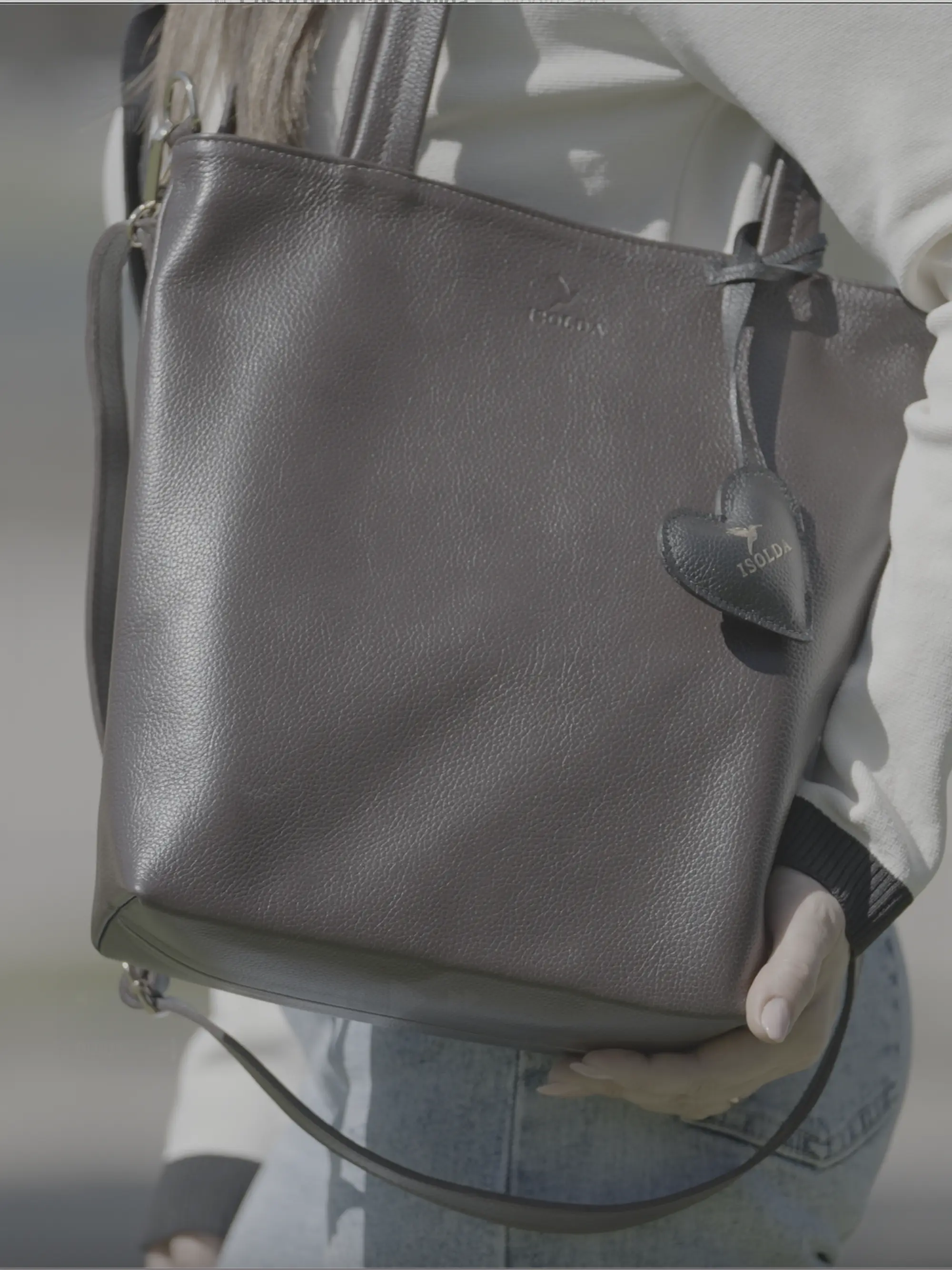 Tote Colibrí Chocolate - Cuero LWG - Hecho a mano  7