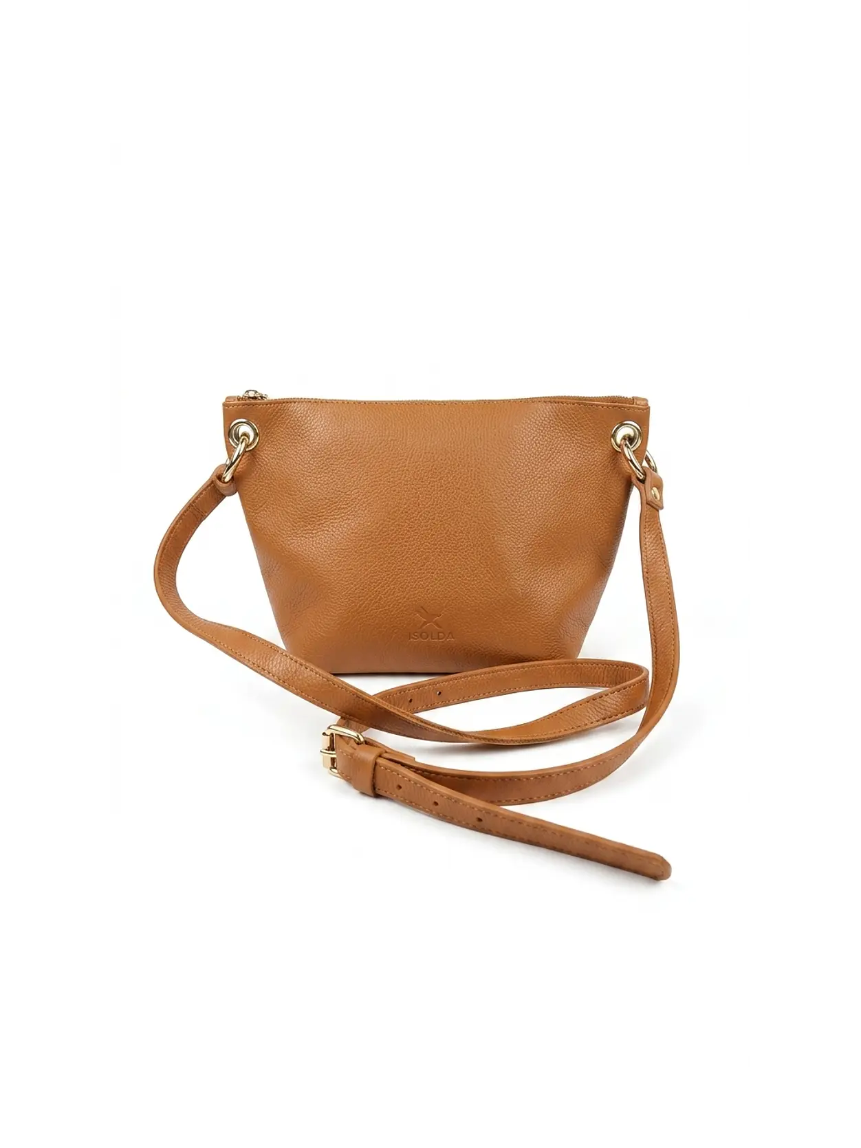 Cartera Isolda Caramelo - Cuero LWG - Hecho a mano 1