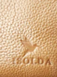 Cartera Isolda Caramelo - Cuero LWG - Hecho a mano - Miniatura 2