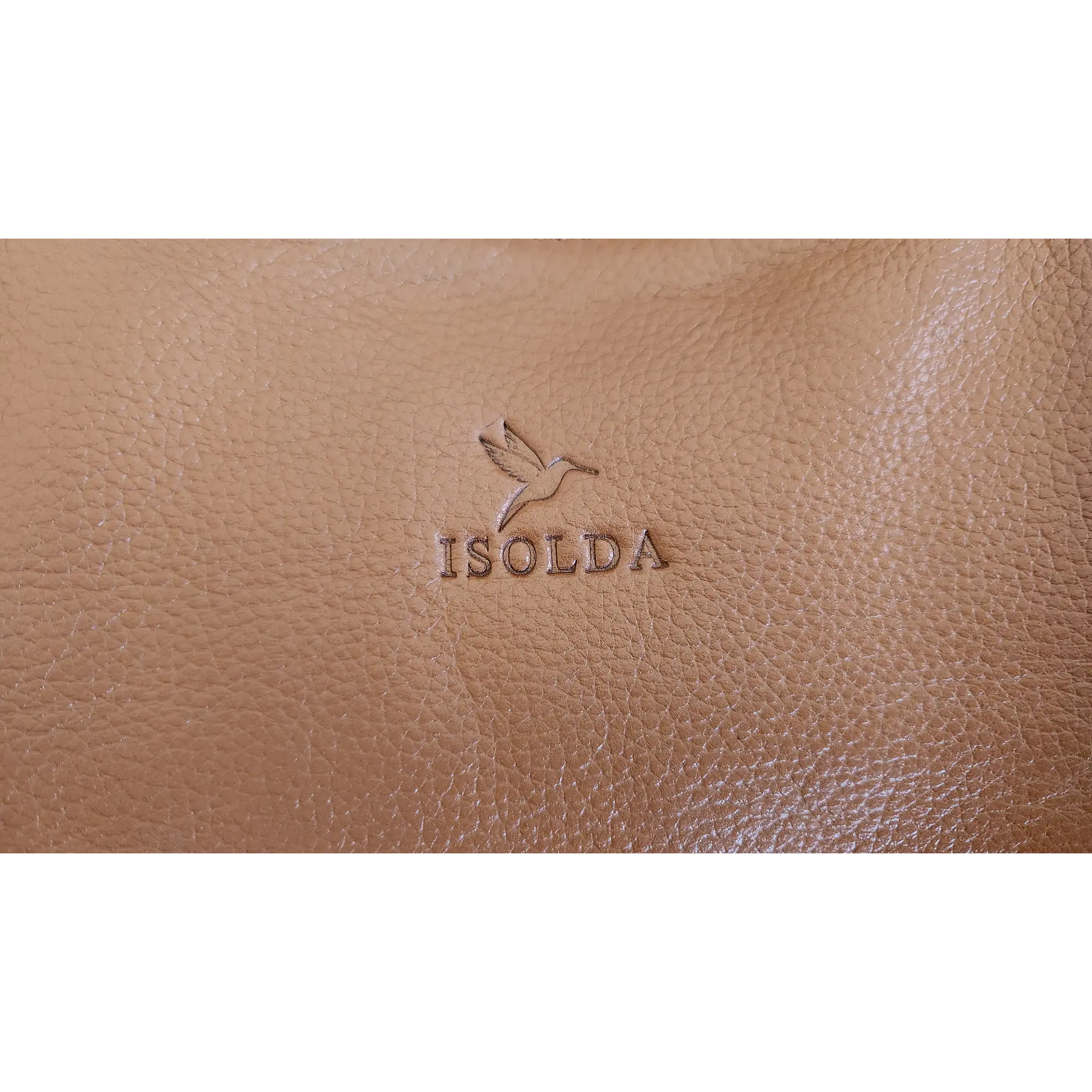 Tote Colibrí - Caramelo Cuero LWG - Hecho a mano 5