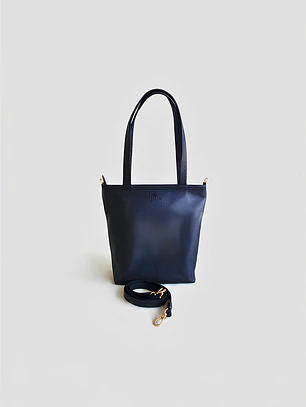 Tote Colibrí - Negro Cuero LWG - Hecho a mano