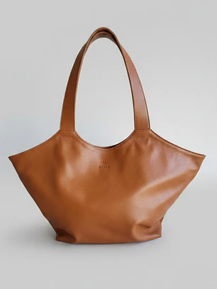 Shopper Isolda Caramelo - Cuero LWG - Hecho a mano