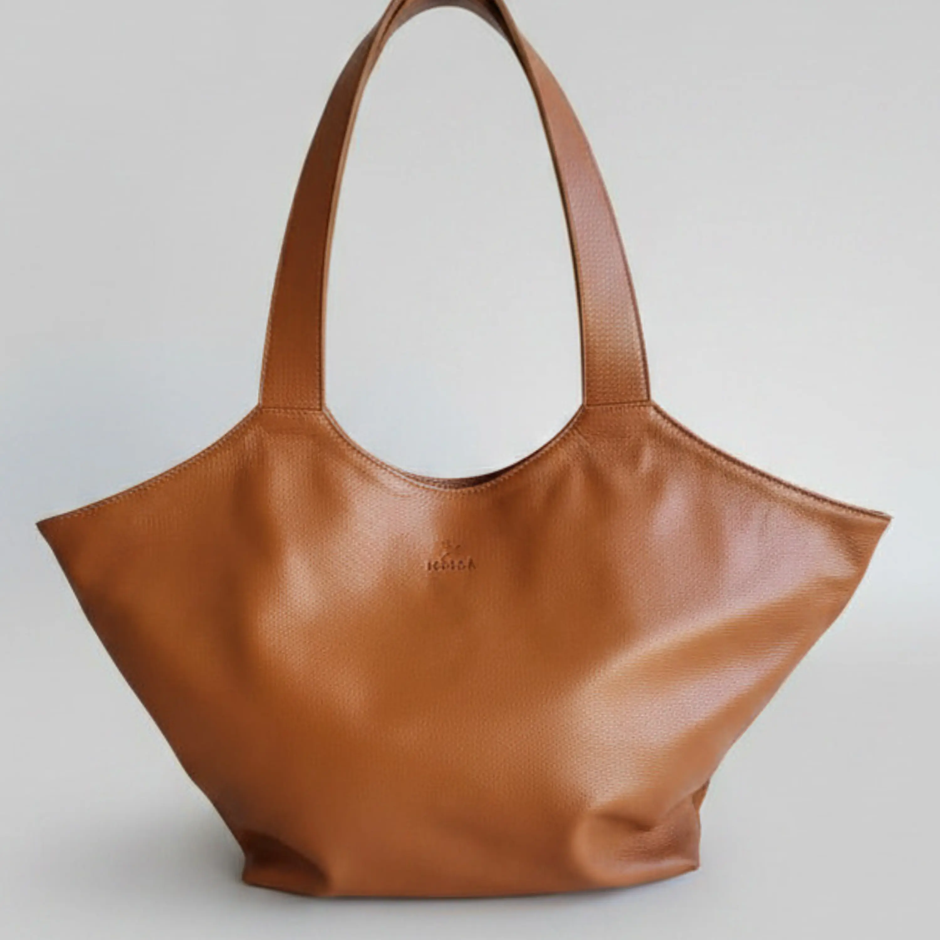 Shopper Isolda Caramelo - Cuero LWG - Hecho a mano 1