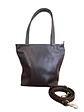 Tote Colibrí Chocolate - Cuero LWG - Hecho a mano  - Miniatura 2