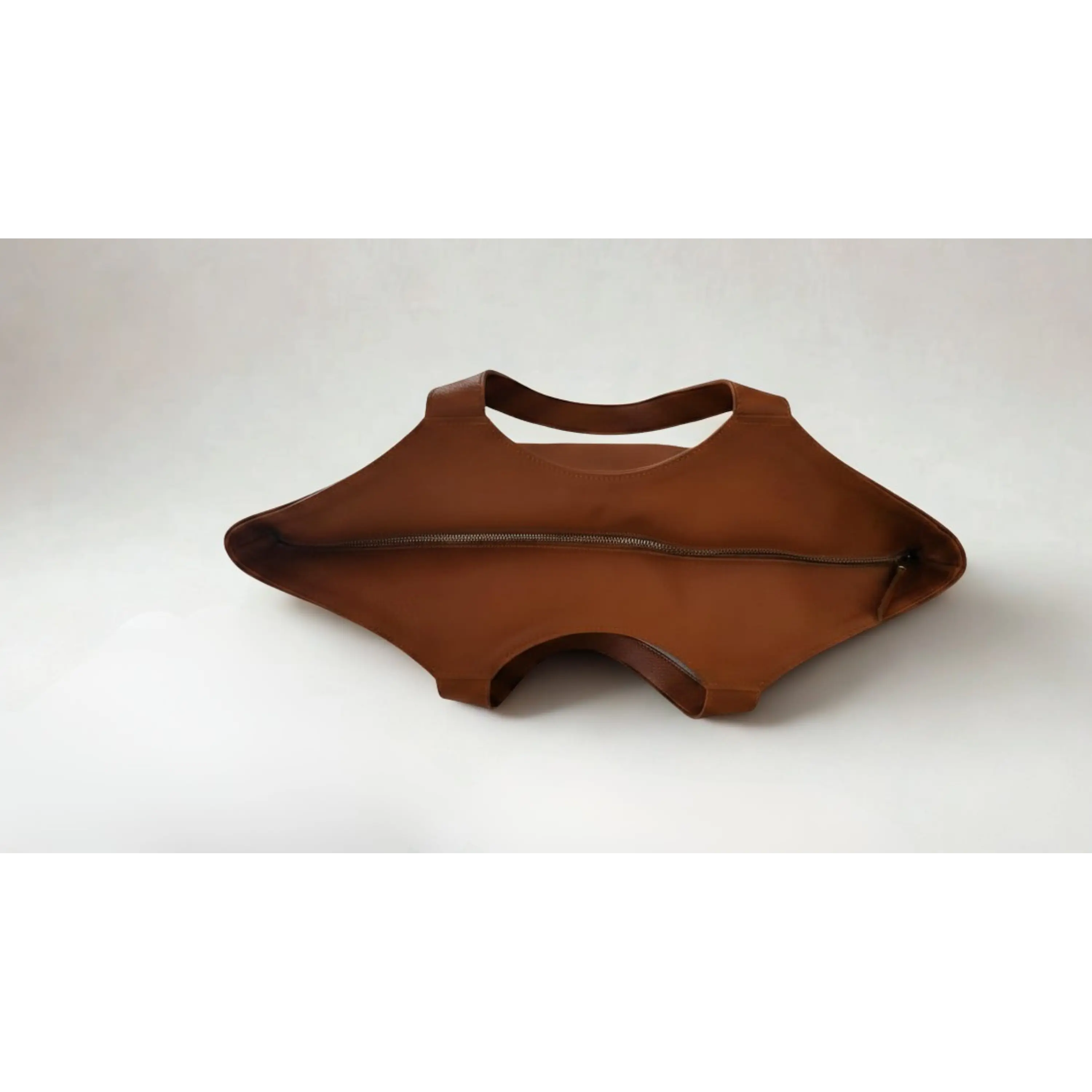 Shopper Isolda Color Caramelo - Extra Large - Cuero LWG - Hecho a mano 3