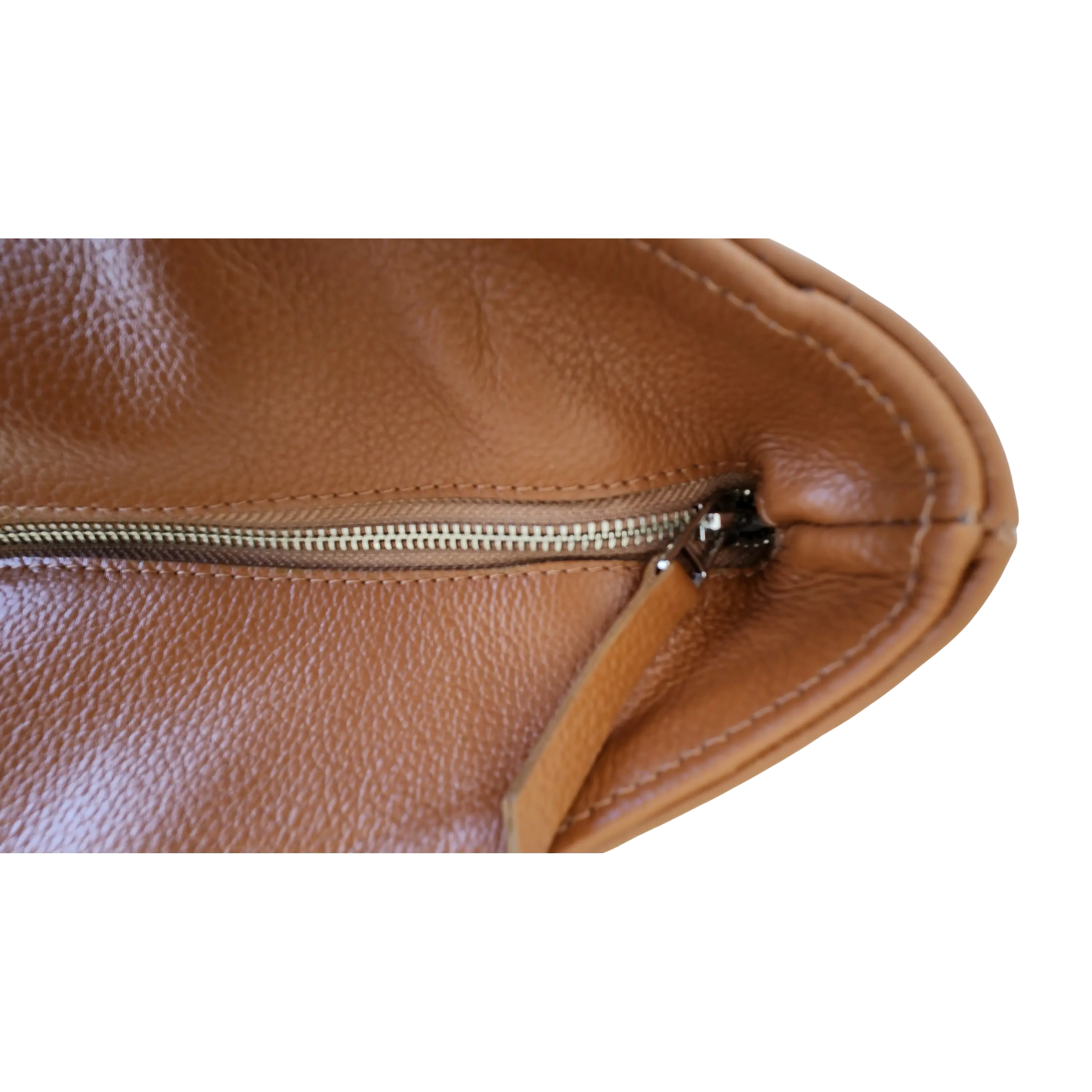 Shopper Isolda Caramelo - Cuero LWG - Hecho a mano 3