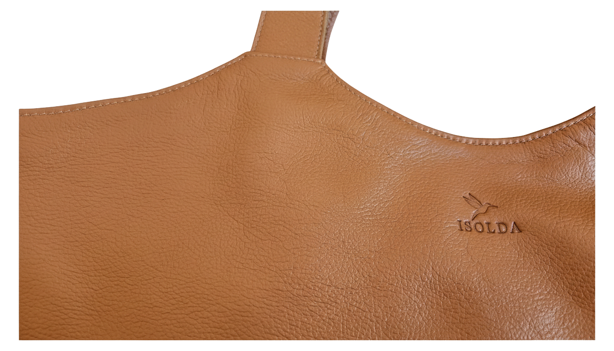 Shopper Isolda - Color Caramelo - Cuero LWG - Hecho a mano 4