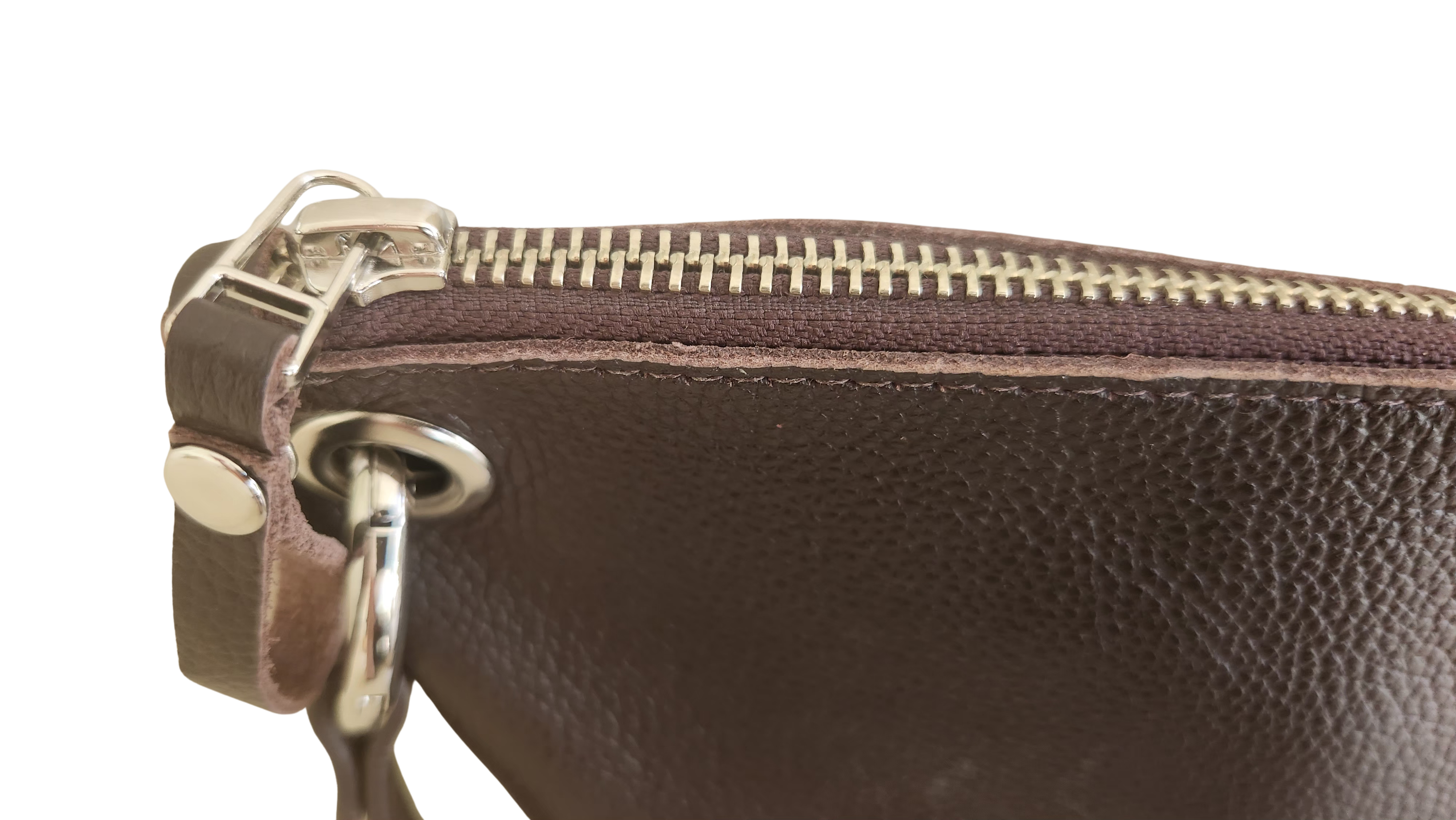 Cartera Colibrí - Color Chocolate - Cuero LWG - Hecho a mano 5
