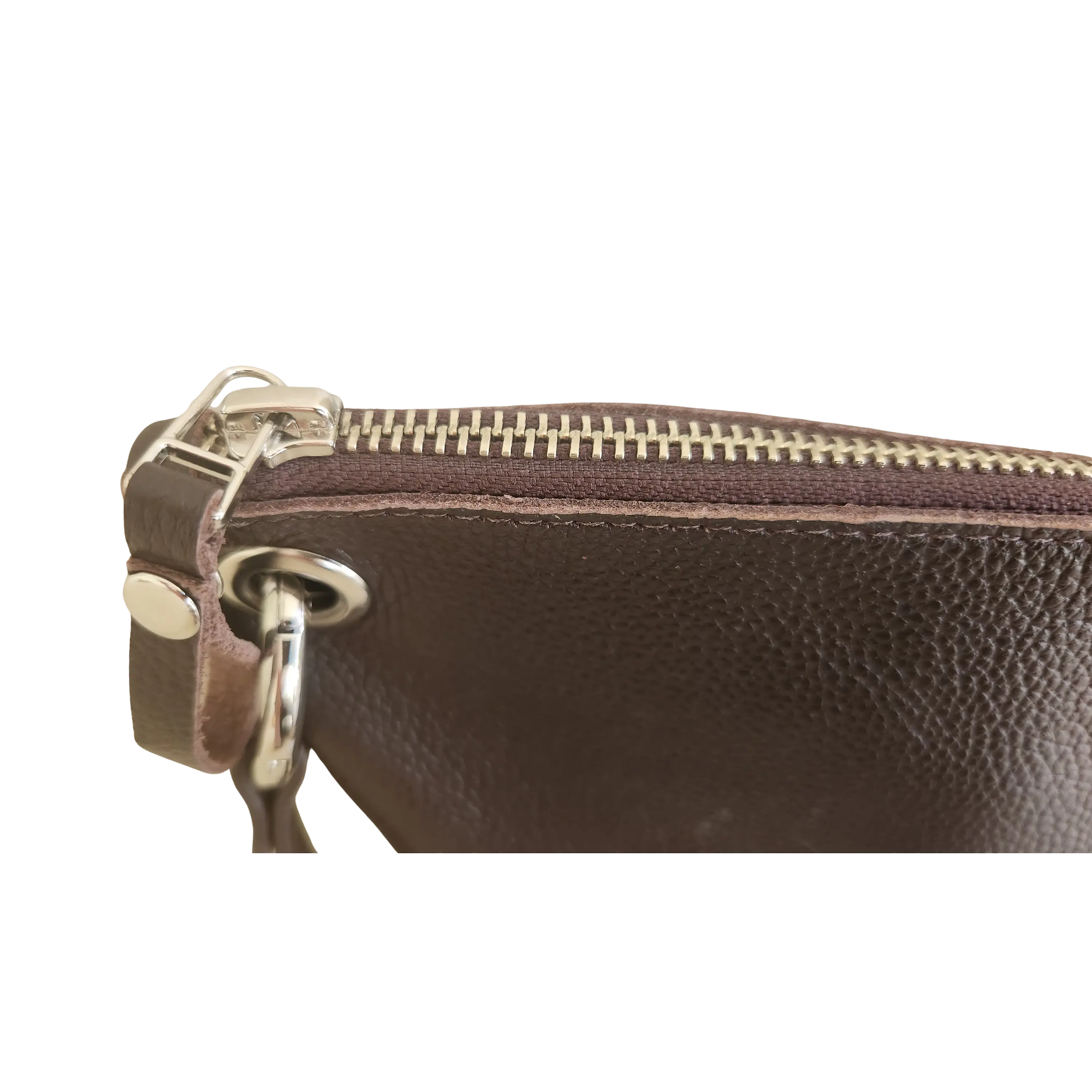Cartera Isolda Chocolate - Cuero LWG - Hecho a mano 4