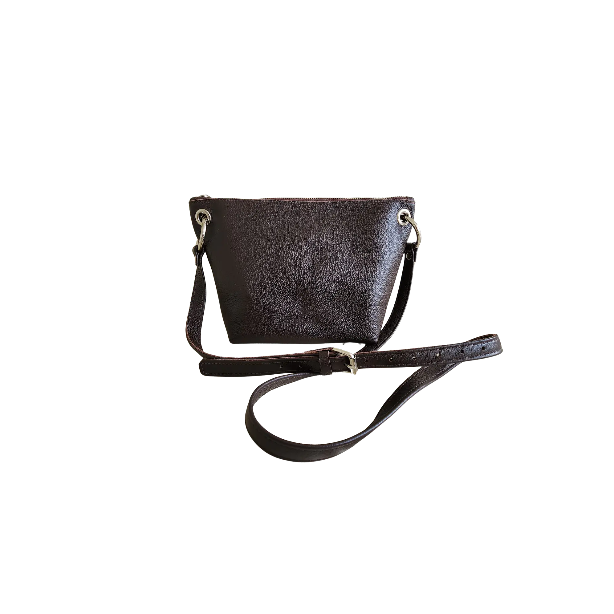 Cartera Isolda Chocolate - Cuero LWG - Hecho a mano 1