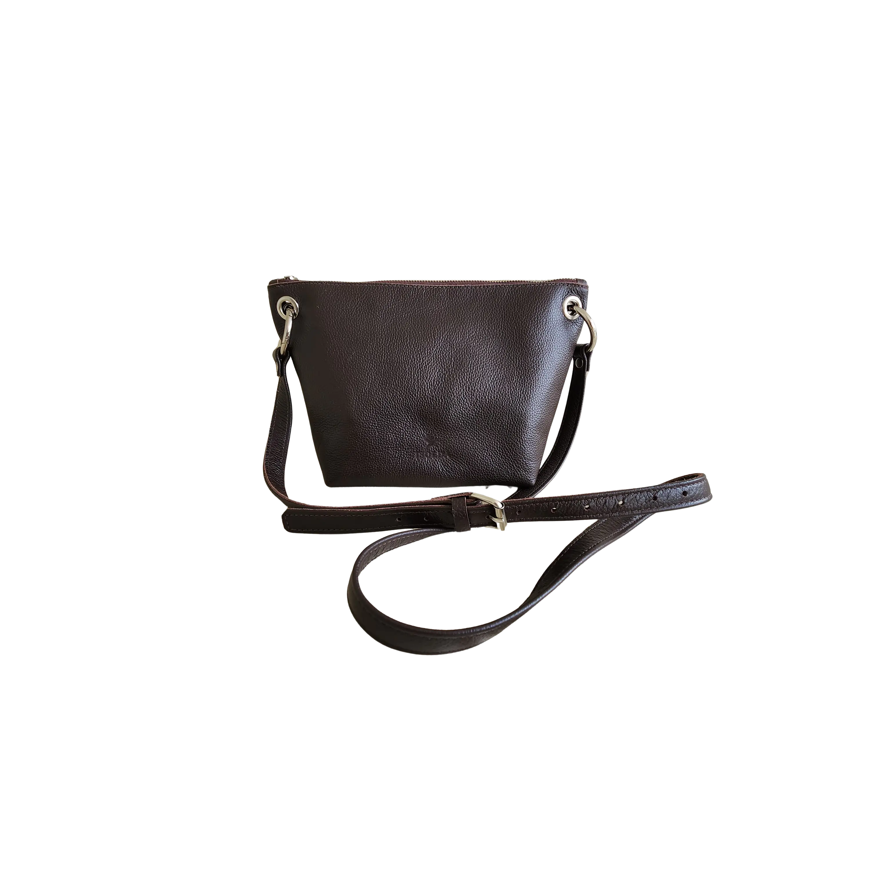 Cartera Isolda Chocolate - Cuero LWG - Hecho a mano 1
