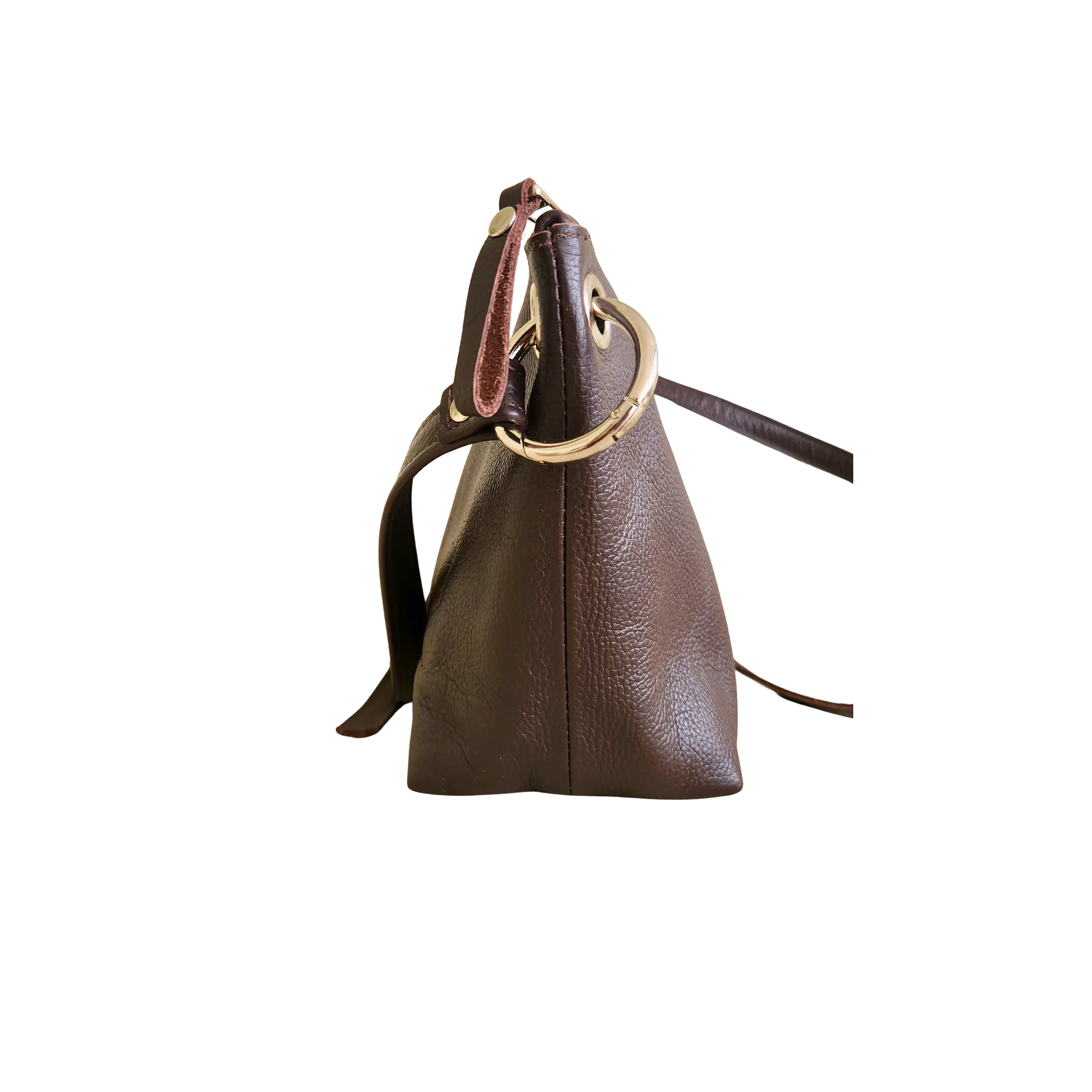 Cartera Isolda Chocolate - Cuero LWG - Hecho a mano 2