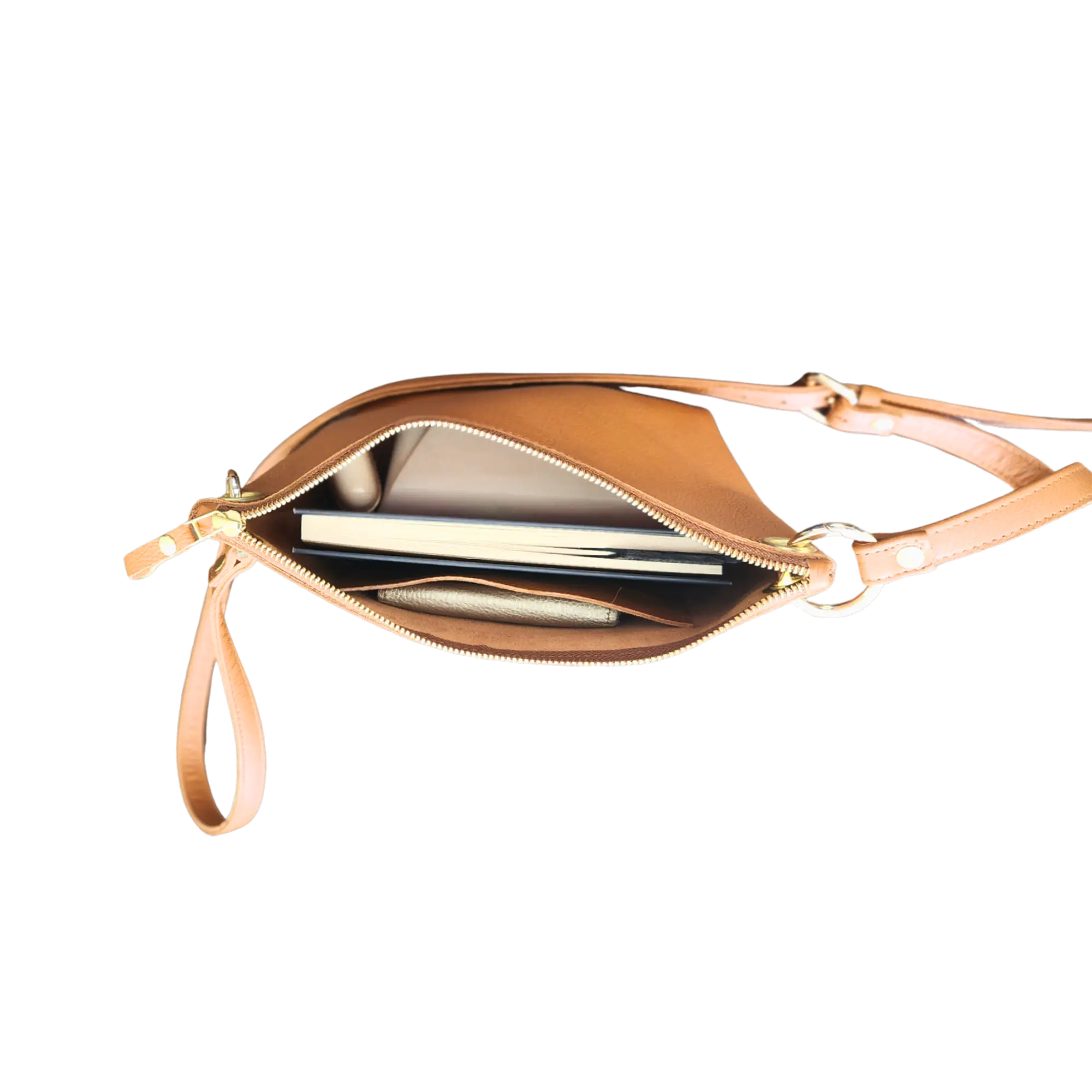 Cartera Colibrí Caramelo - Cuero LWG - Hecho a mano 6
