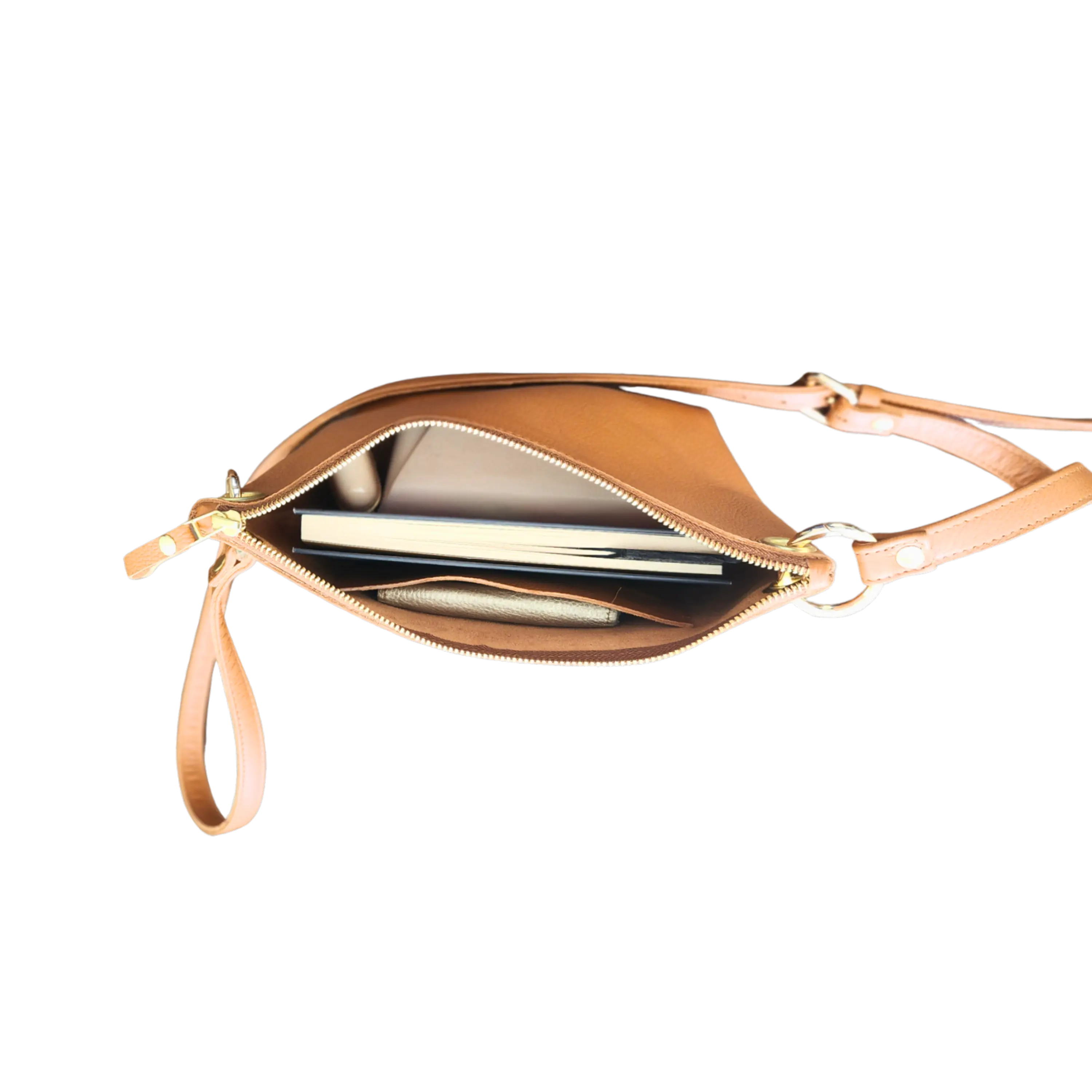 Cartera Colibrí Caramelo - Cuero LWG - Hecho a mano 6