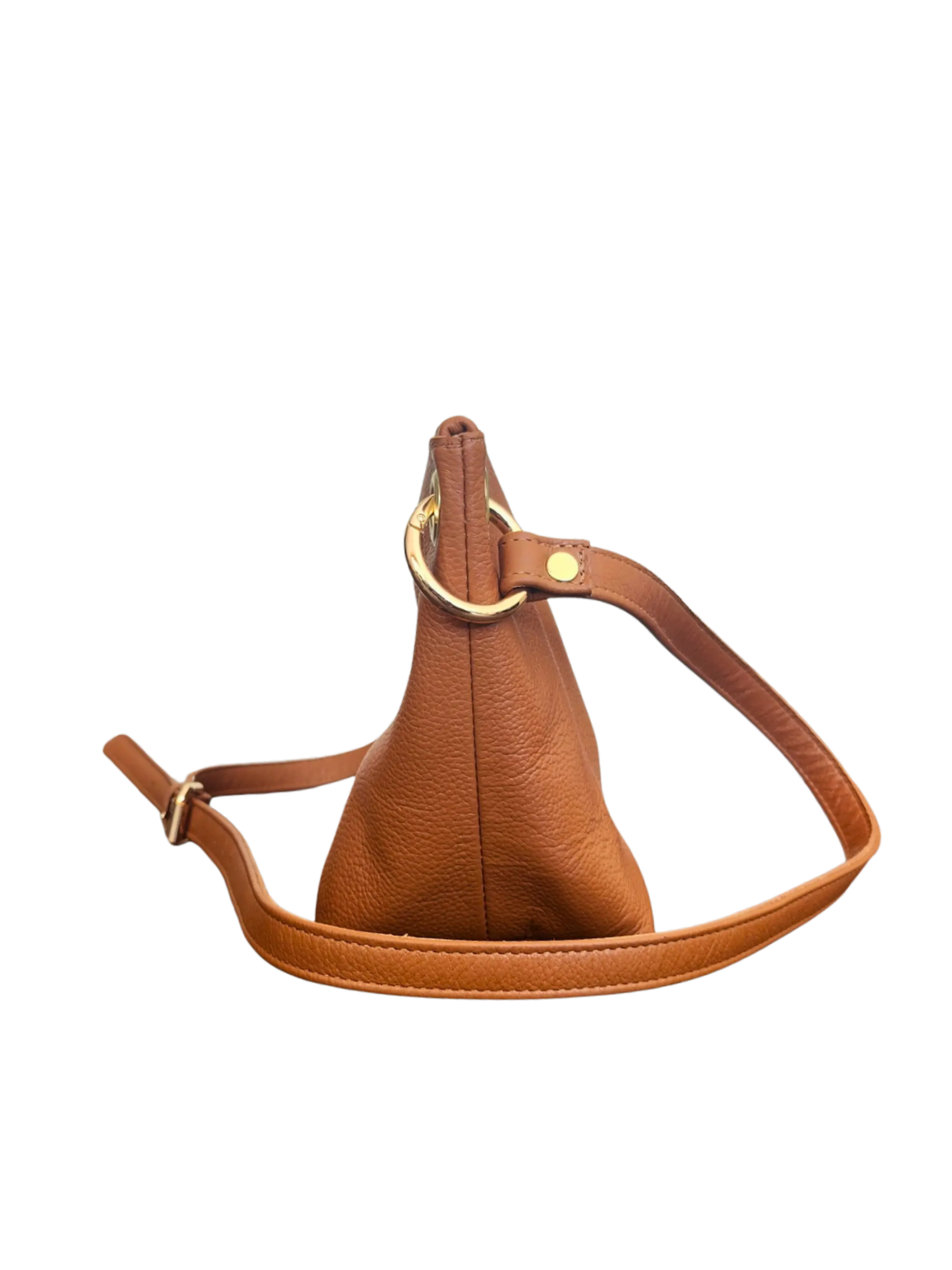 Cartera Isolda Caramelo - Cuero LWG - Hecho a mano 2