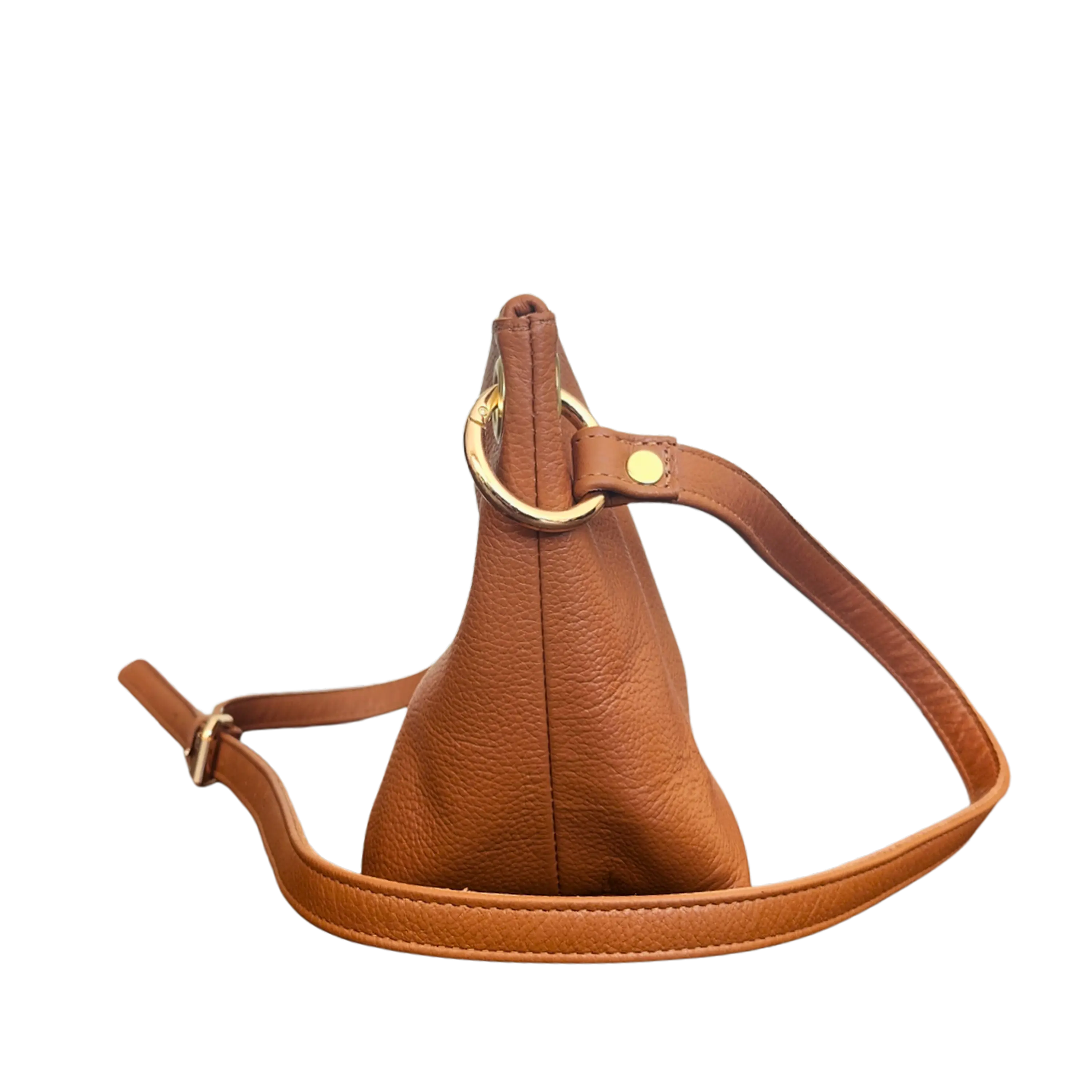 Cartera Isolda Caramelo - Cuero LWG - Hecho a mano 2