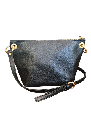 Cartera Isolda Negra - Cuero LWG - Hecho a mano