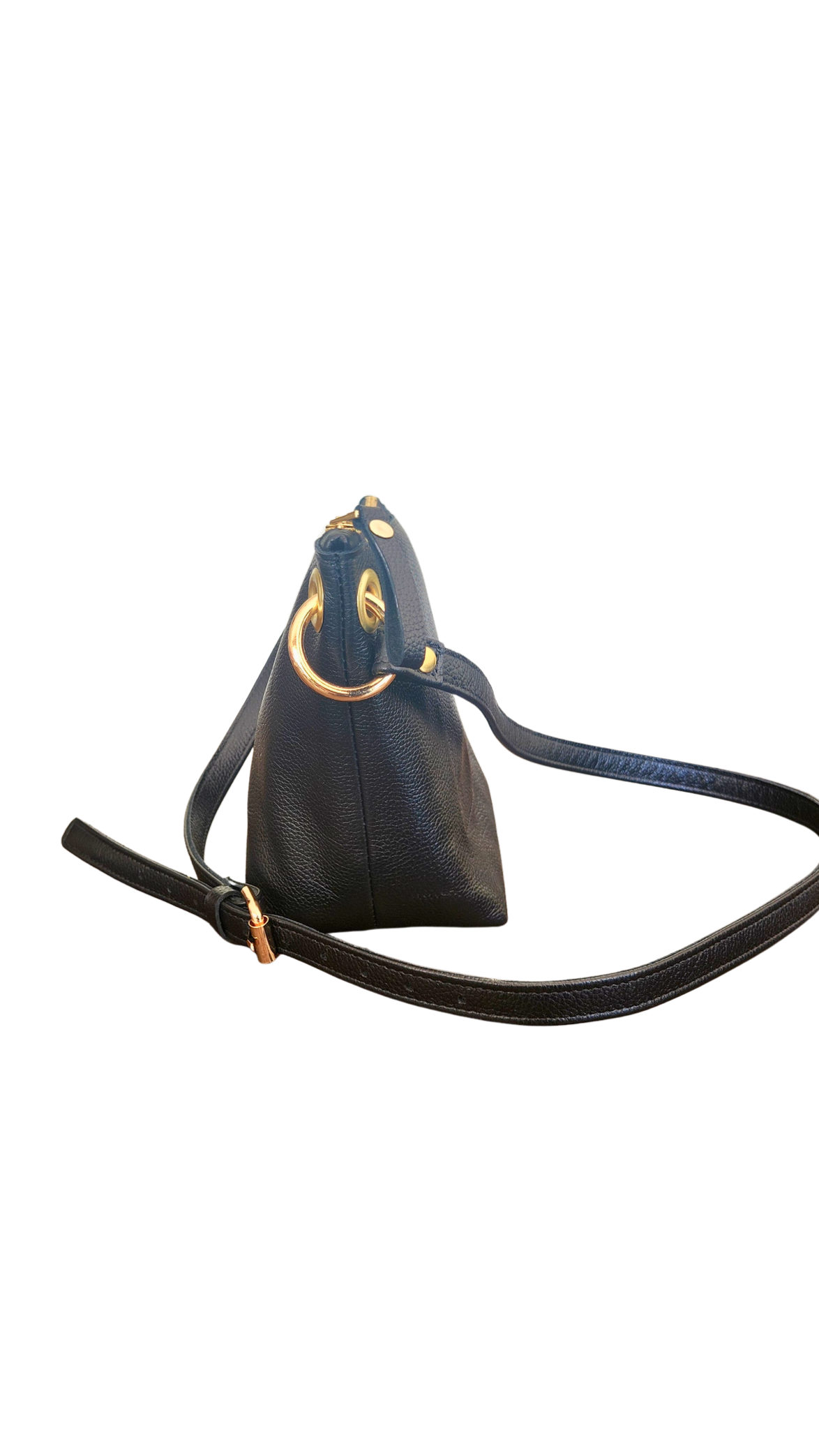 Cartera Colibrí - Color Negro - Cuero LWG - Hecho a mano 3