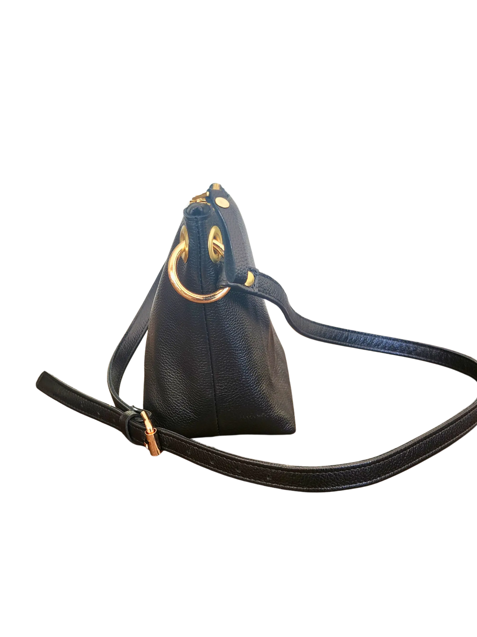 Cartera Isolda Negra - Cuero LWG - Hecho a mano 2