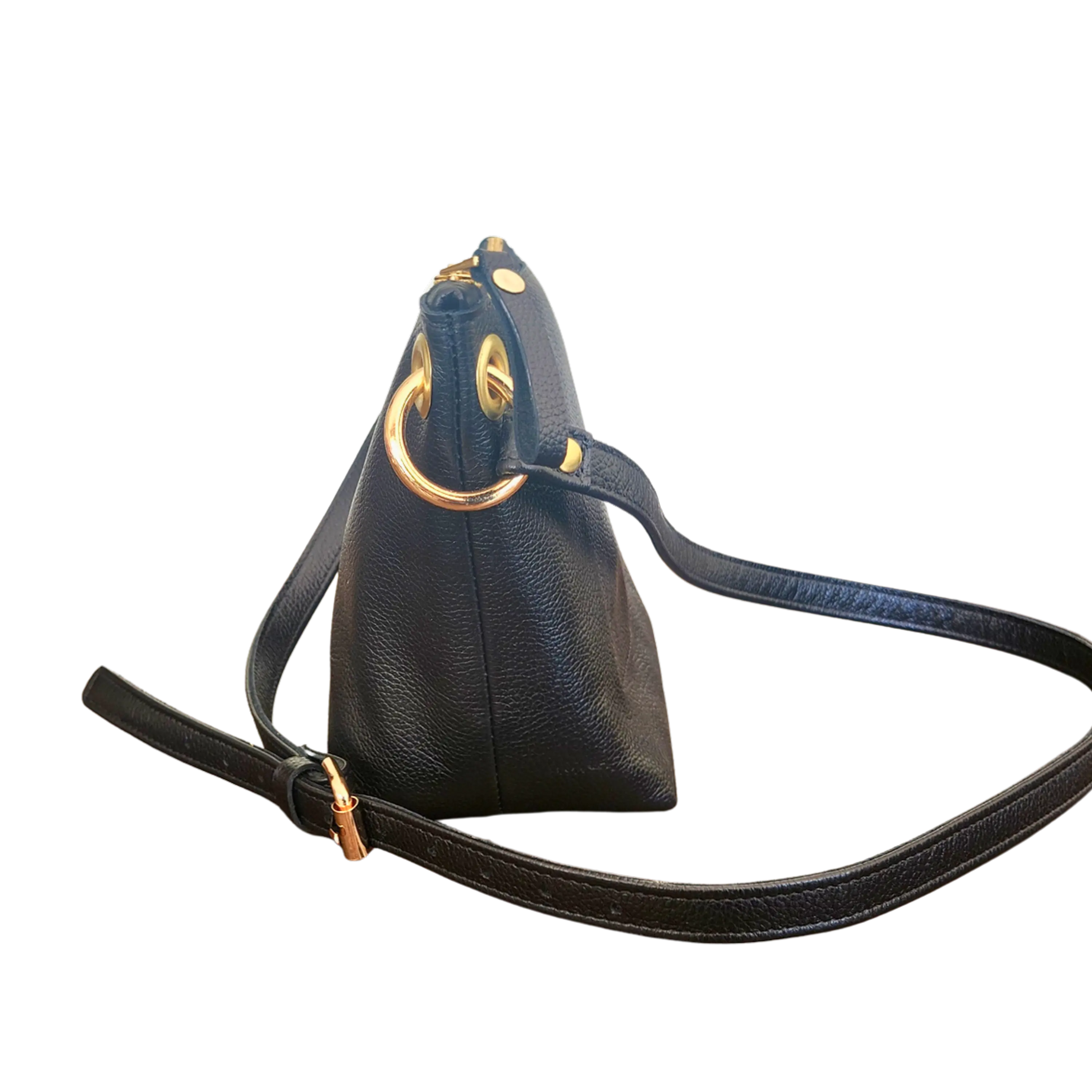 Cartera Isolda Negra - Cuero LWG - Hecho a mano 2