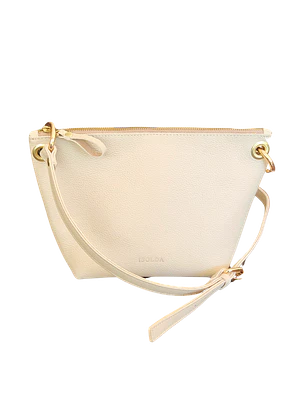 Cartera Isolda Marfil - Cuero LWG - Hecho a mano
