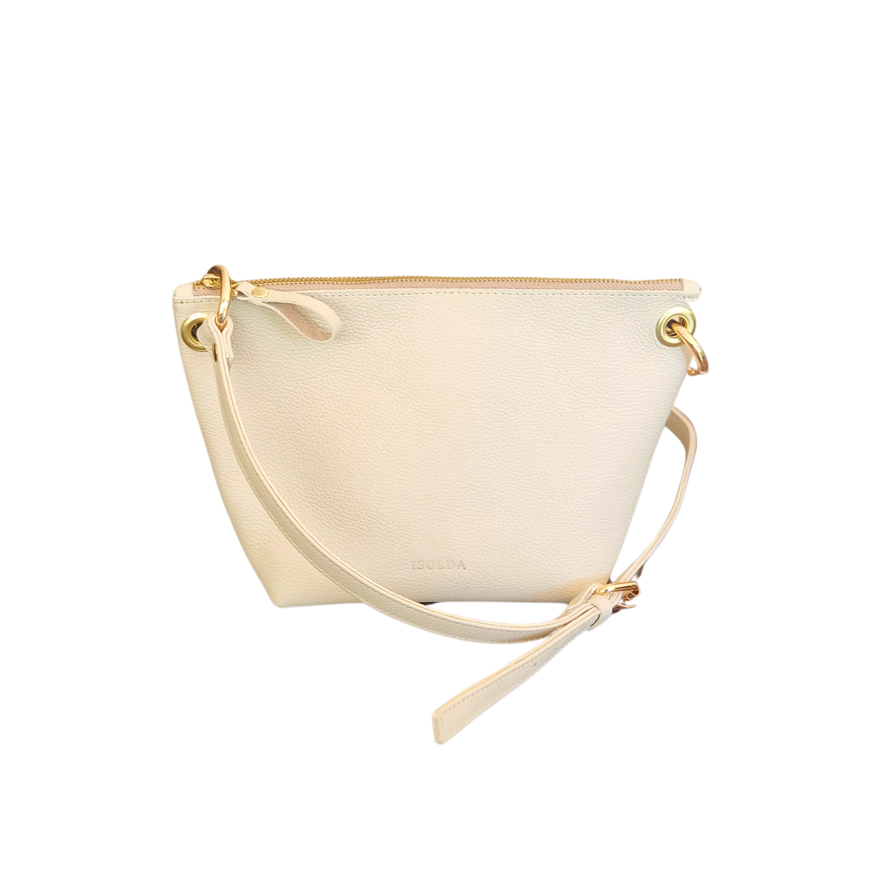 Cartera Isolda Marfil - Cuero LWG - Hecho a mano 1