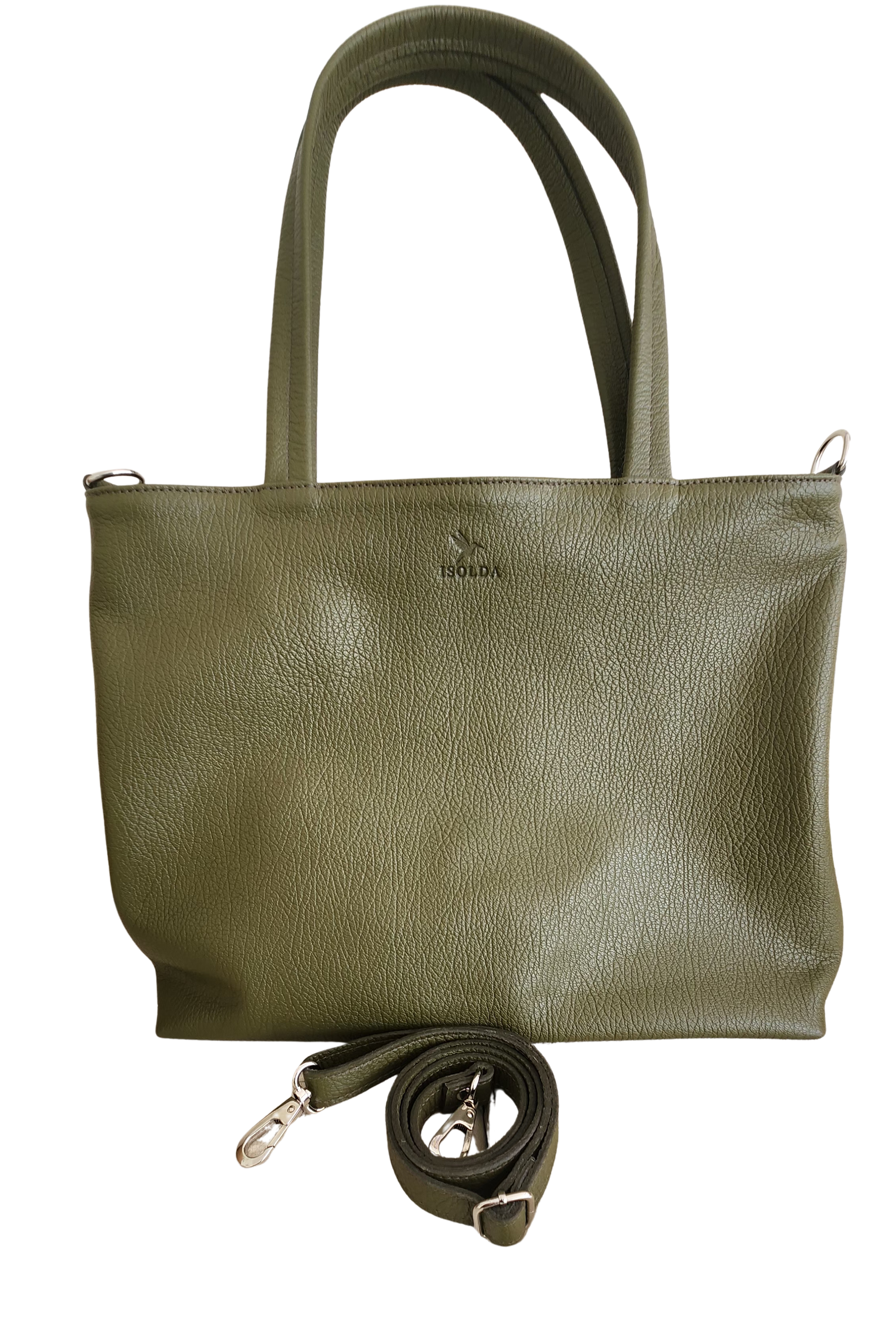 Tote Atacama - Color Verde - Cuero LWG - Hecho a mano  3