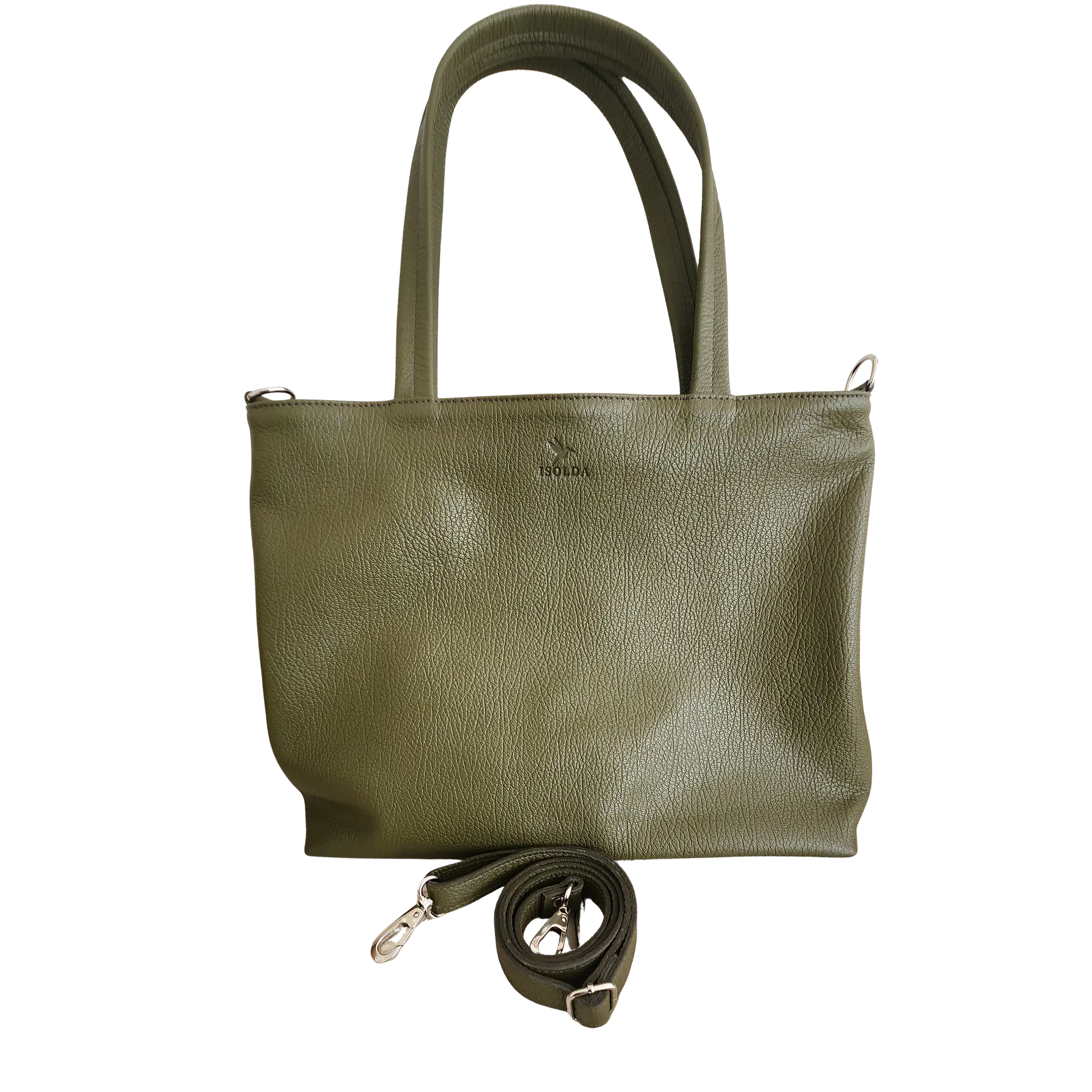 Cartera Atacama Verde - Cuero LWG - Hecho a mano  3