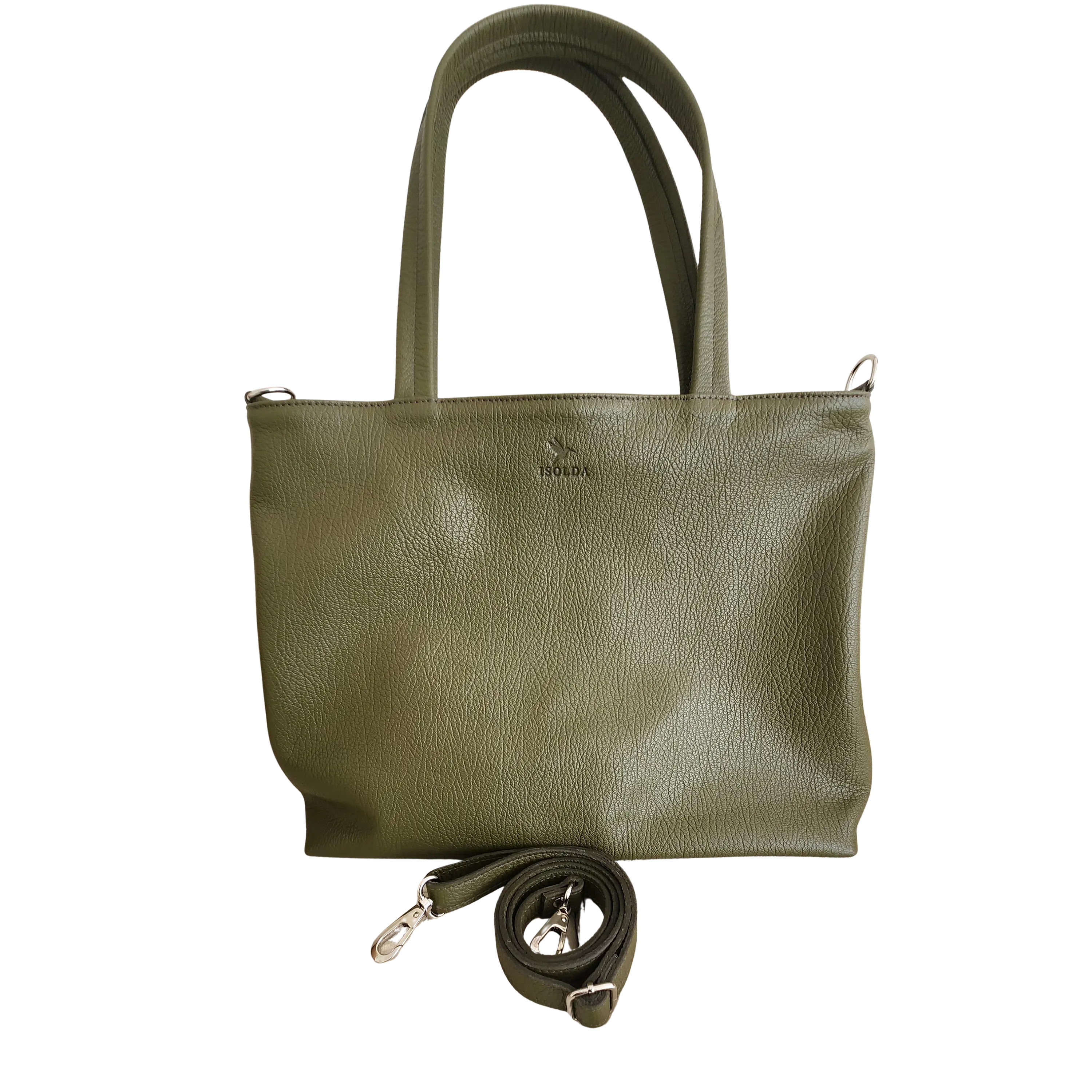 Cartera Atacama Verde - Cuero LWG - Hecho a mano  3